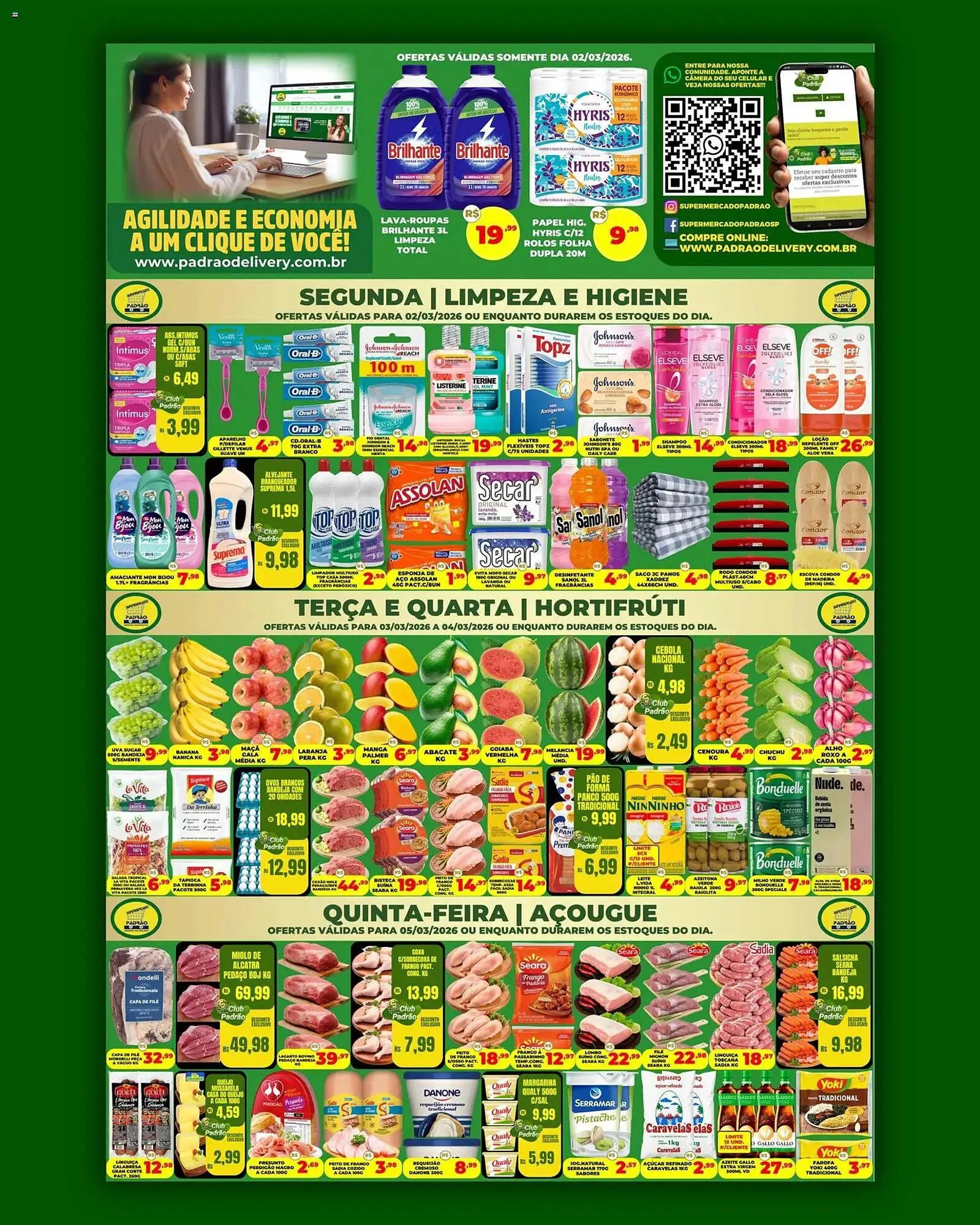 Encarte de Folheto Supermercado Padrão 2 de março até 6 de março 2026 - Pagina 1