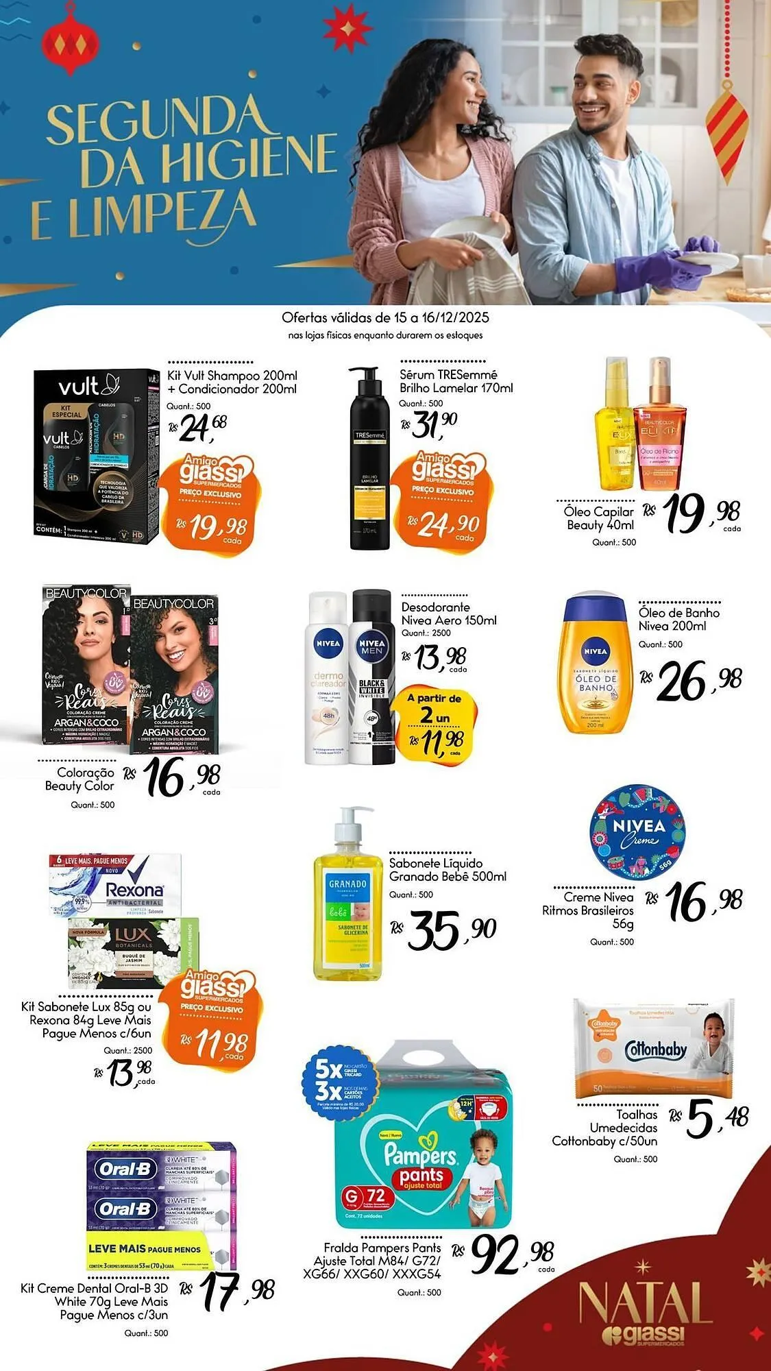 Encarte de Encarte Giassi Supermercados 15 de dezembro até 16 de dezembro 2025 - Pagina 1