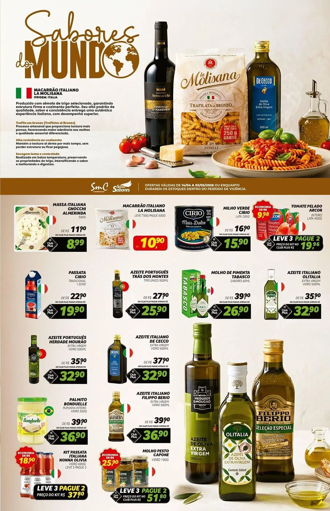 Encarte de Folheto Spasso Sabores 14 de abril até 3 de maio 2026 - Pagina 1