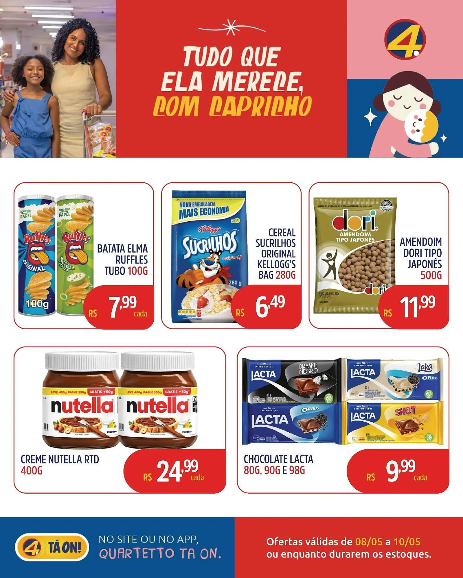 Encarte de Catálogo Quartetto Supermercados 8 de maio até 10 de maio 2026 - Pagina 10