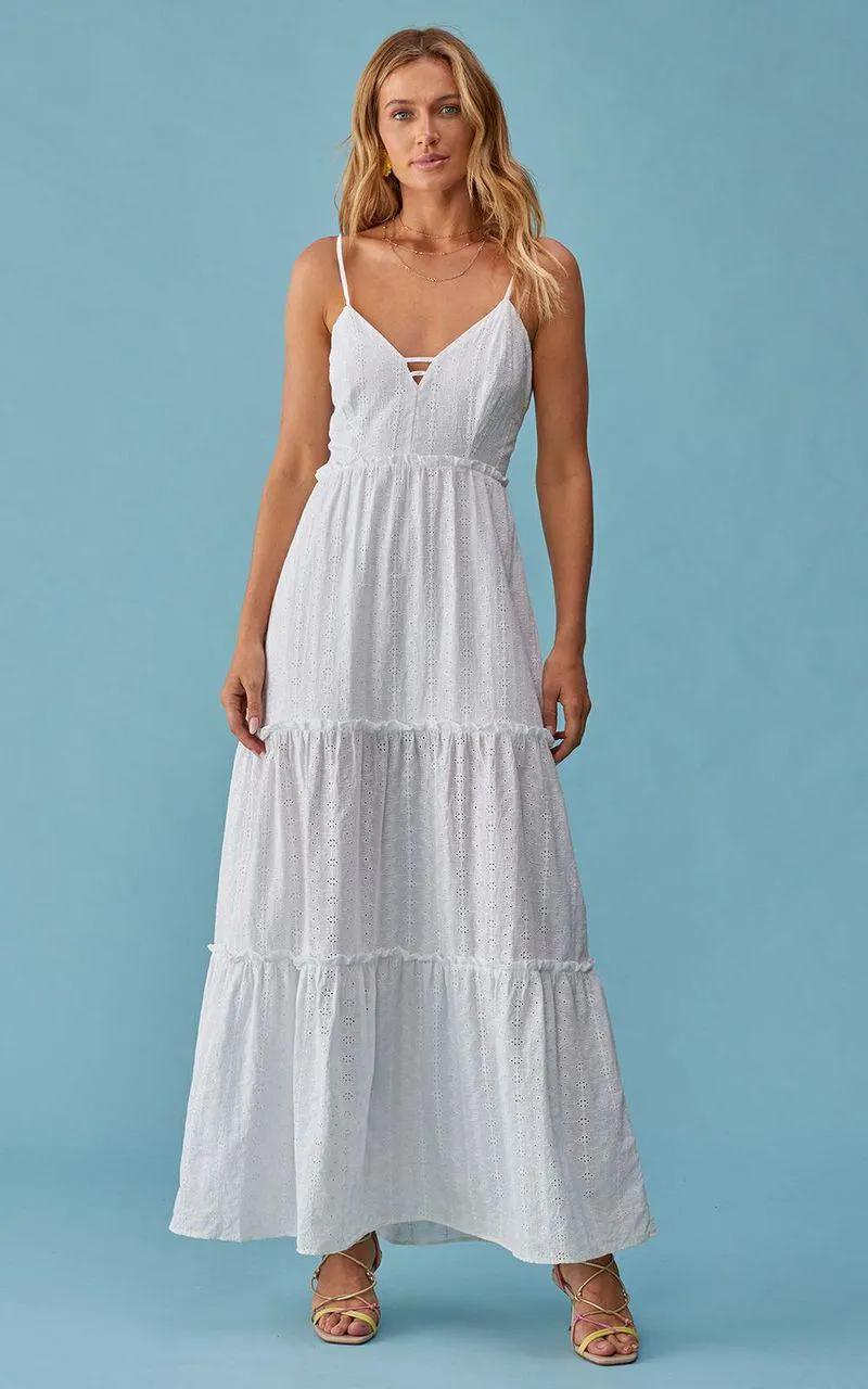 Vestido Longo Laise - NATURAL