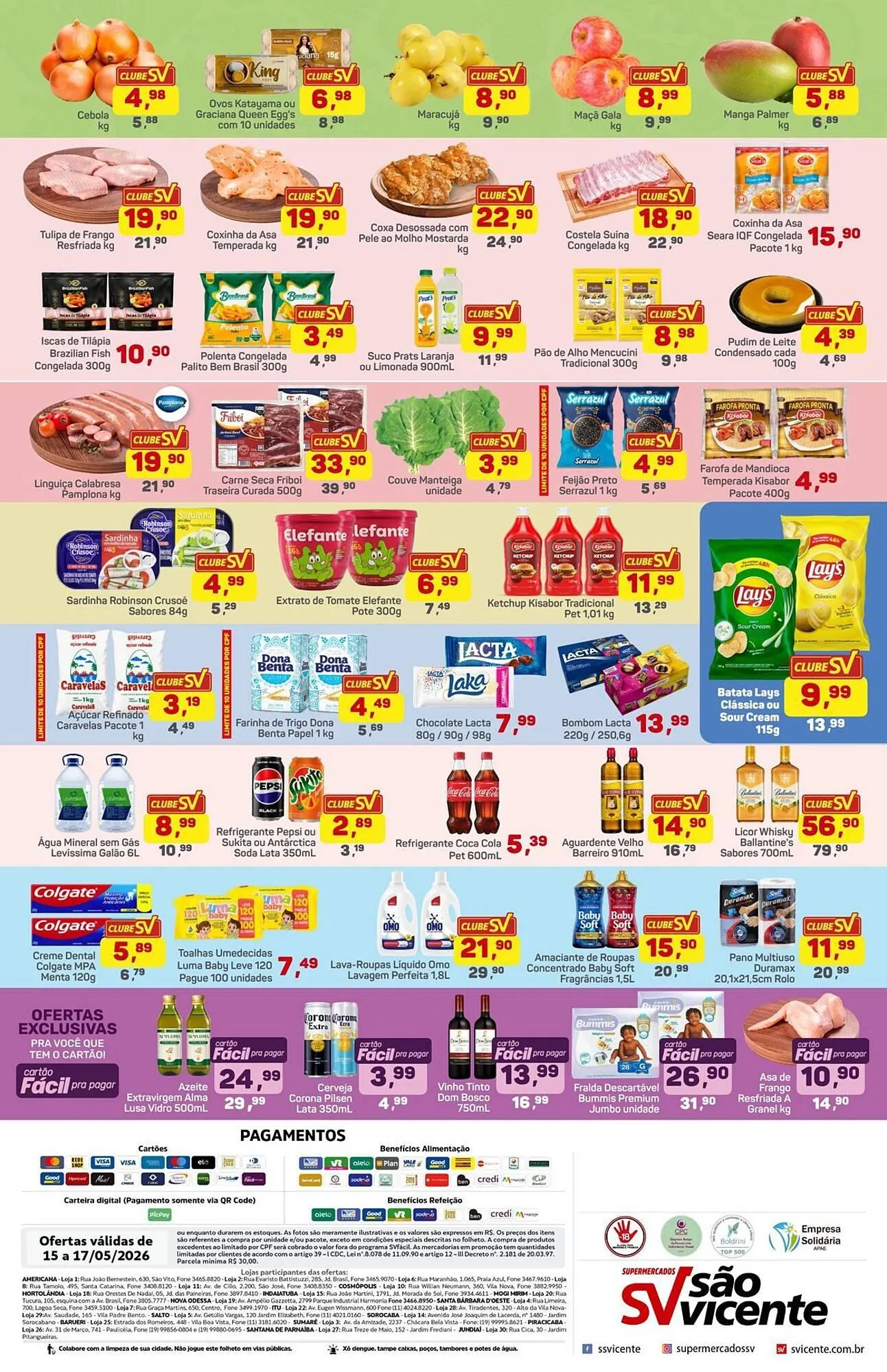 Encarte de Catálogo Supermercados São Vicente 15 de maio até 17 de maio 2026 - Pagina 2