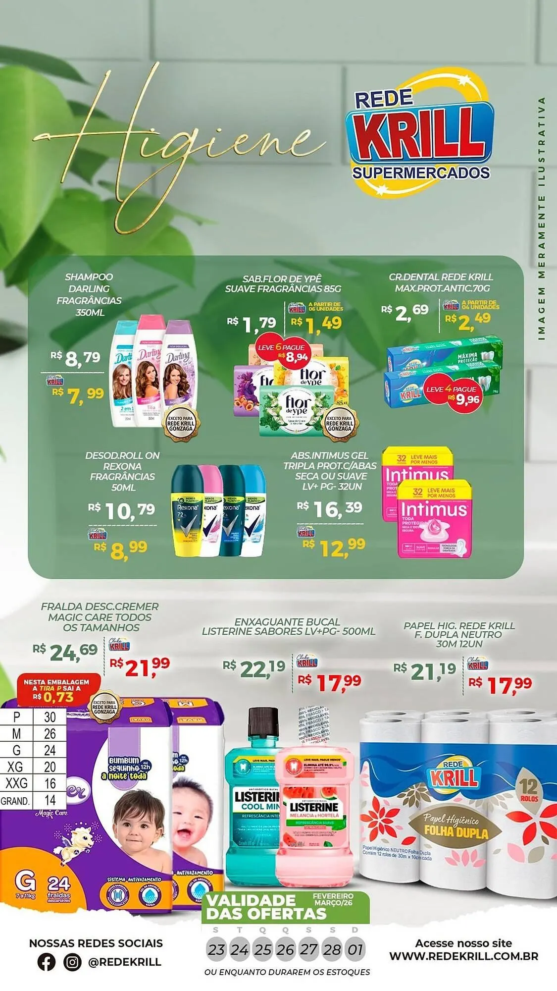 Encarte de Folheto Rede Krill 23 de fevereiro até 1 de março 2026 - Pagina 1