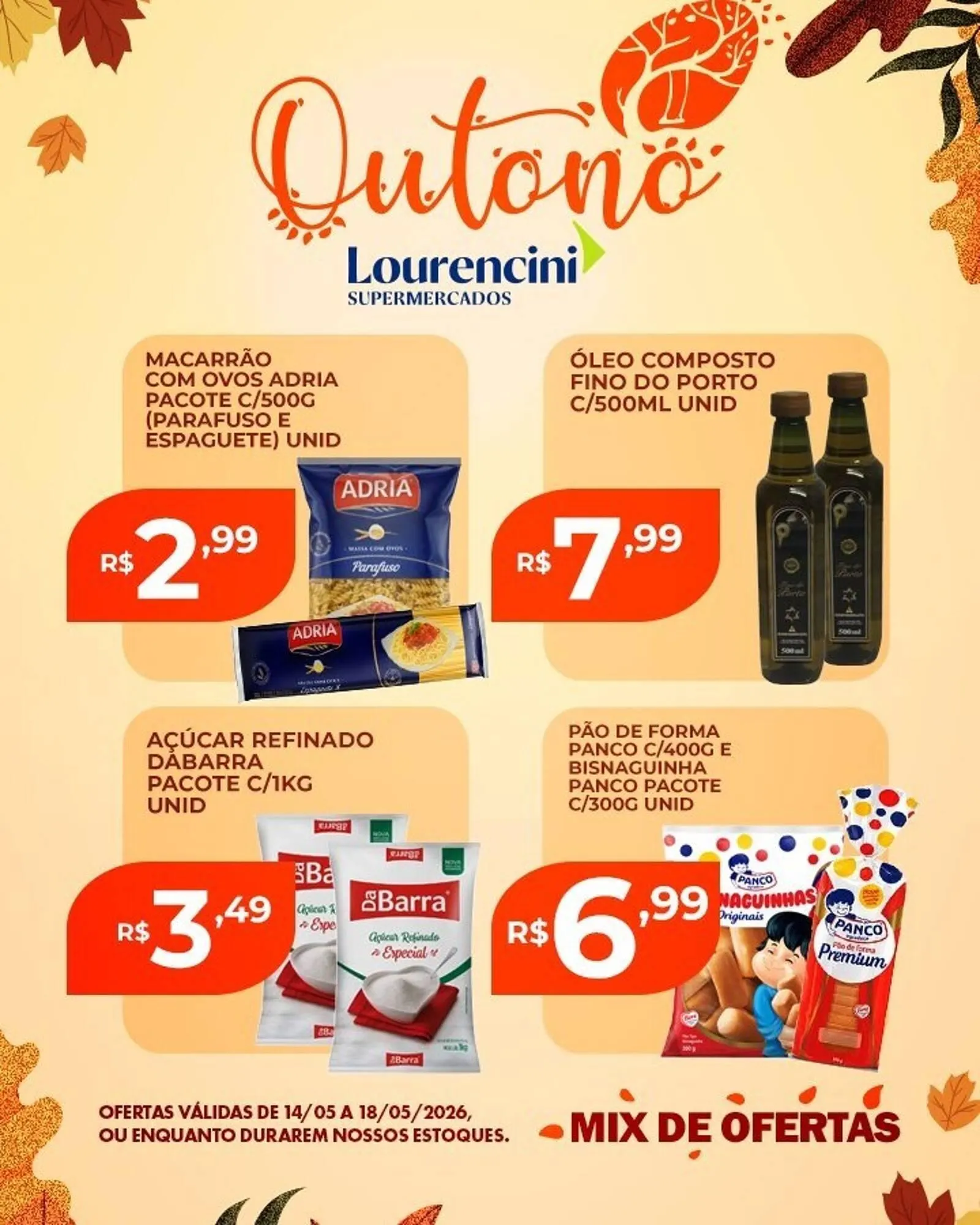 Encarte de Catálogo Lourencini Supermercados 16 de maio até 18 de maio 2026 - Pagina 1