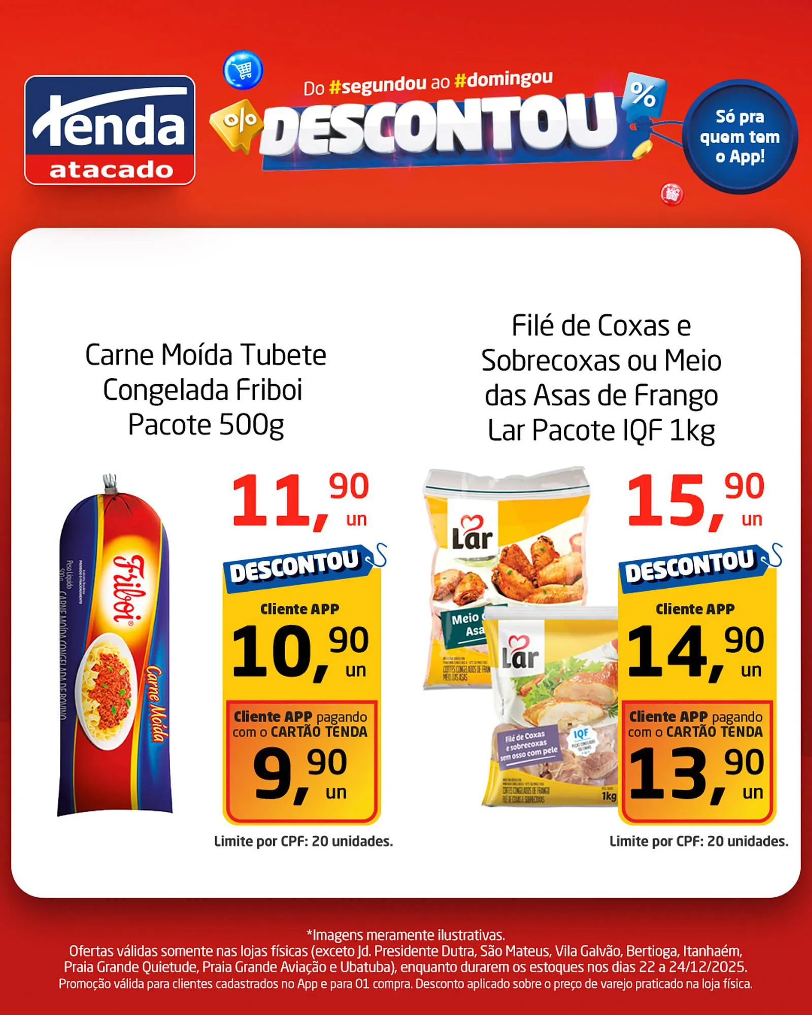 Encarte de Folheto Tenda Atacado 22 de dezembro até 24 de dezembro 2025 - Pagina 1