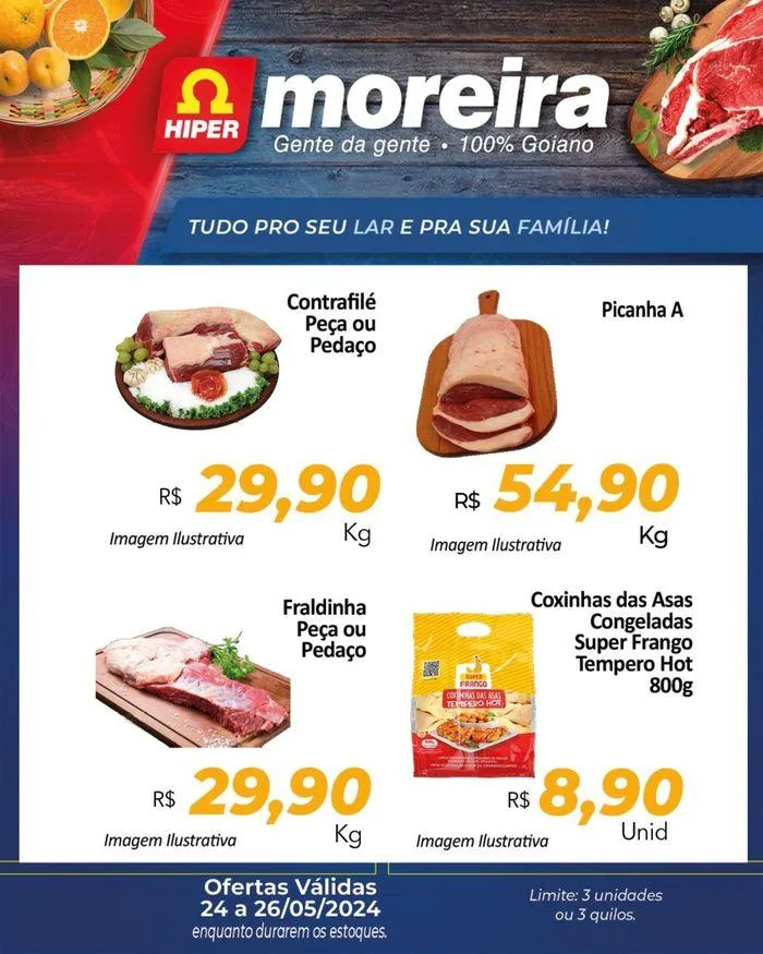 Encarte de Ofertas Hiper Moreira 24 de maio até 26 de maio 2024 - Pagina 3