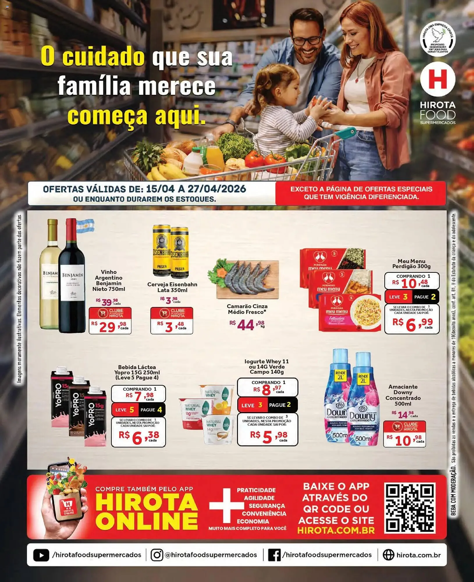 Encarte de Catálogo Hirota Food Supermercado 15 de abril até 27 de abril 2026 - Pagina 1