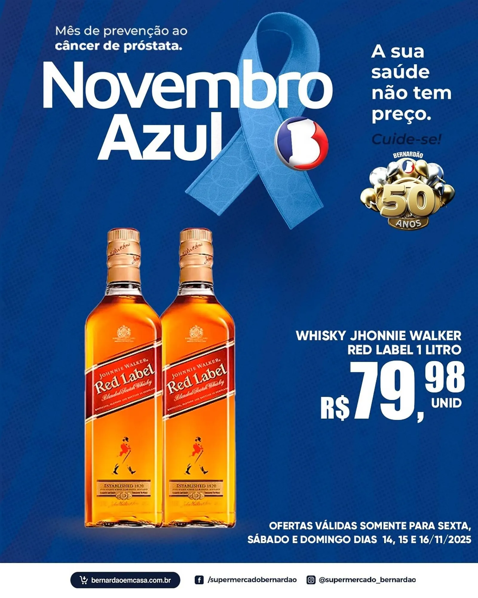 Encarte de Catálogo Supermercado Bernardão 14 de novembro até 16 de novembro 2025 - Pagina 1