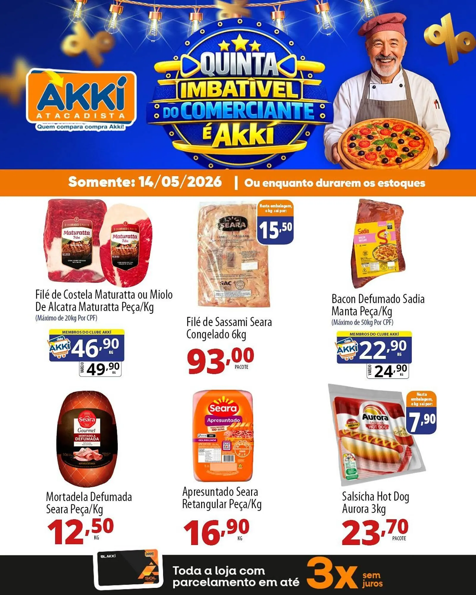 Encarte de Folheto Akki Atacadista 14 de maio até 14 de maio 2026 - Pagina 1