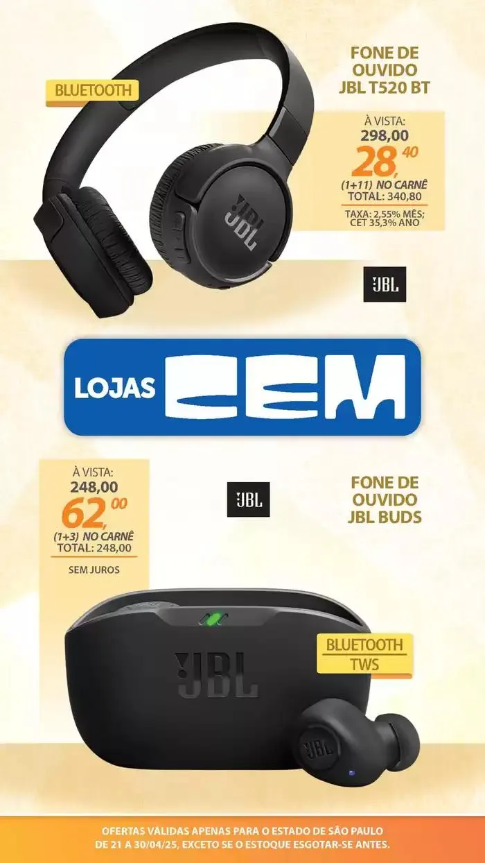 Encarte de Encarte Lojas Cem 18 de abril até 30 de abril 2025 - Pagina 49