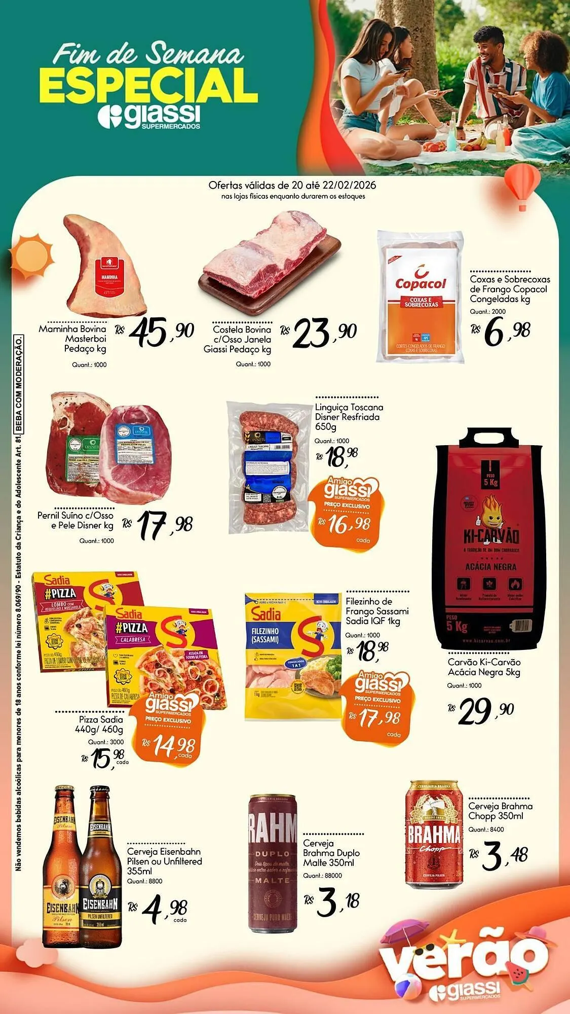 Encarte de Encarte Giassi Supermercados 20 de fevereiro até 22 de fevereiro 2026 - Pagina 2