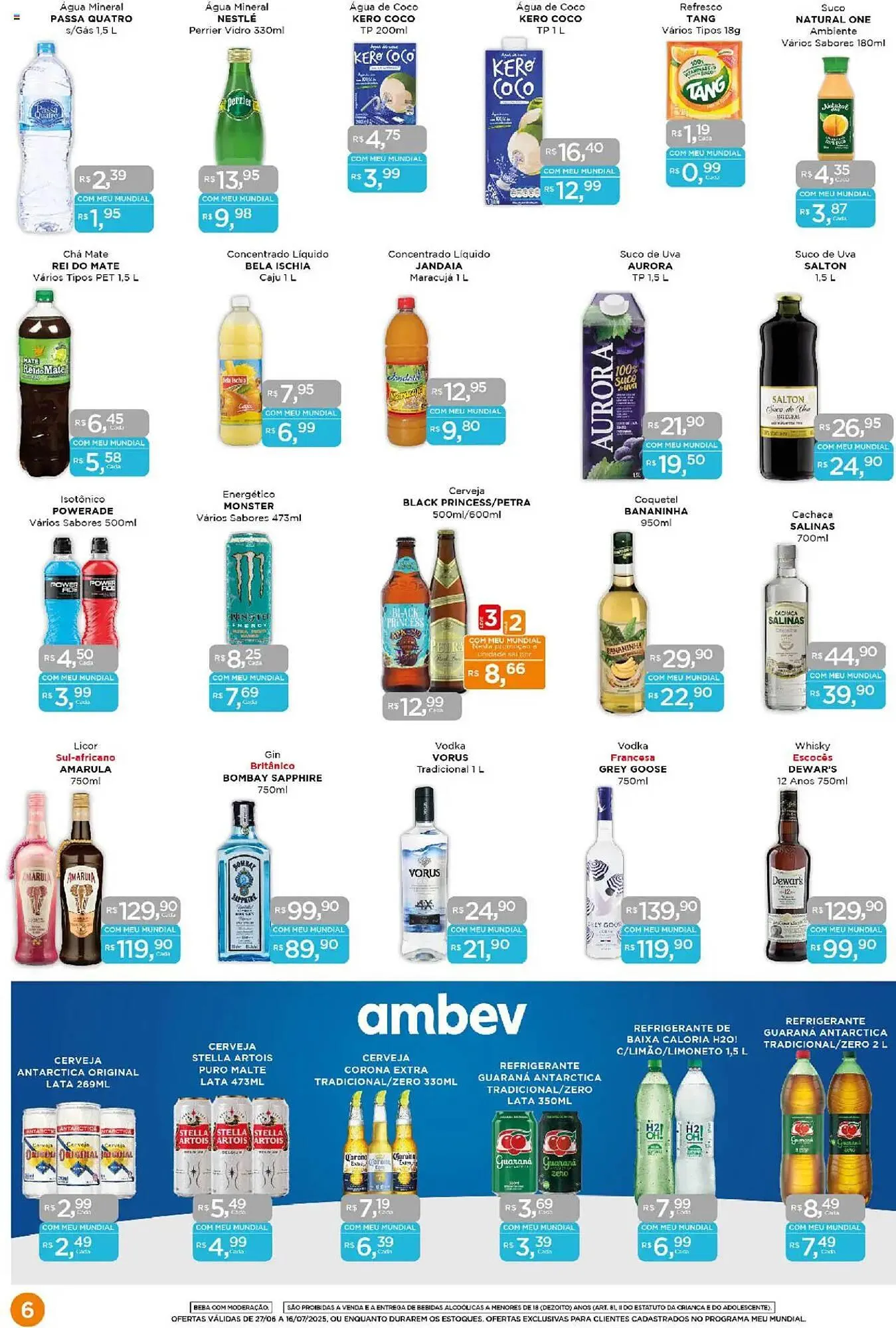 Encarte de Catálogo Supermercados Mundial 27 de junho até 16 de julho 2025 - Pagina 6