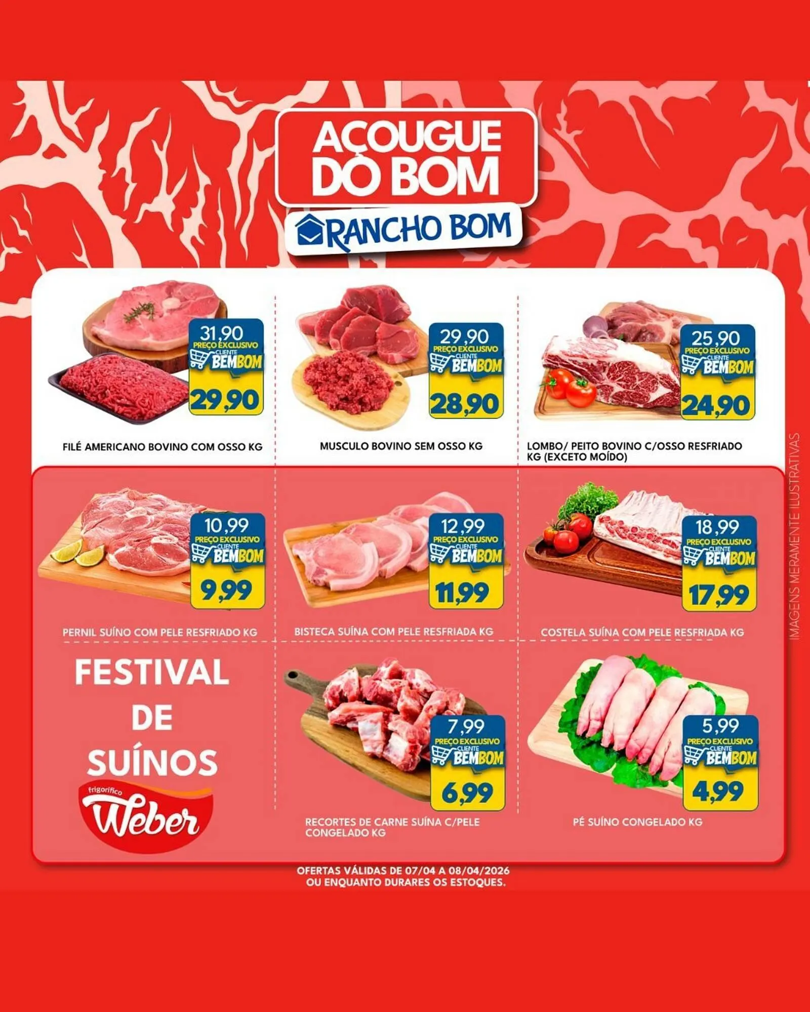 Encarte de Catálogo Rancho Bom Supermercados 7 de abril até 8 de abril 2026 - Pagina 1