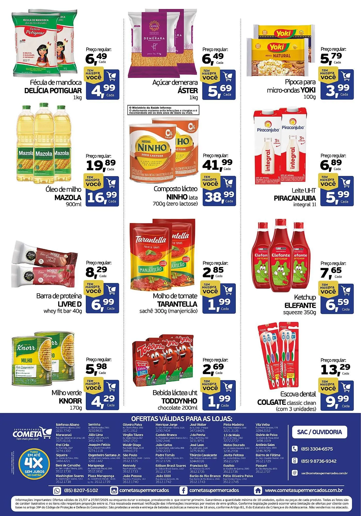 Encarte de Catálogo Cometa Supermercados 21 de julho até 27 de julho 2025 - Pagina 2
