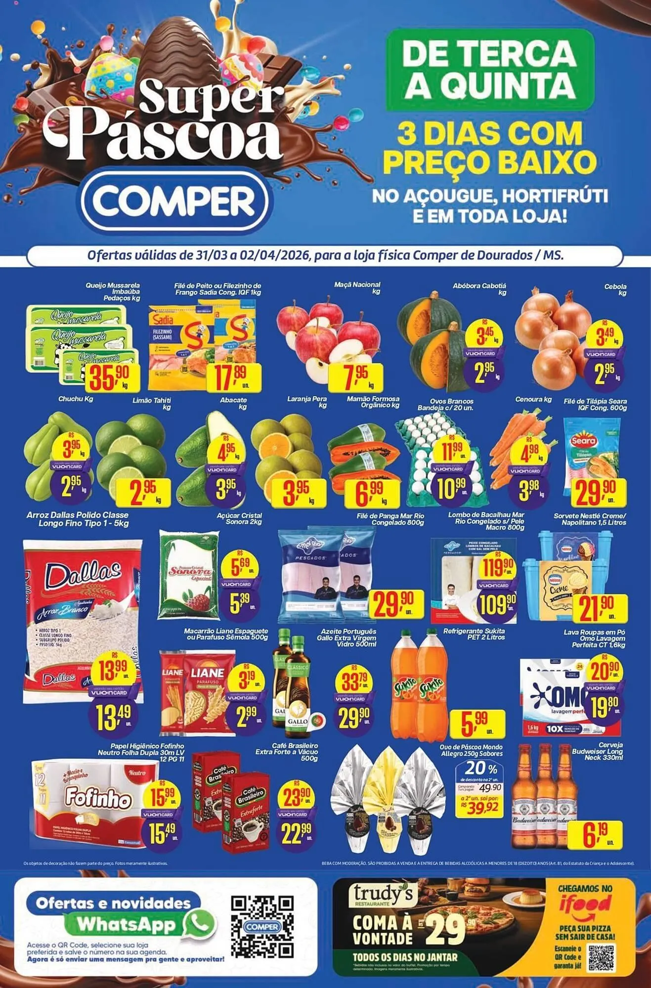 Encarte de Folheto Comper 31 de março até 2 de abril 2026 - Pagina 1