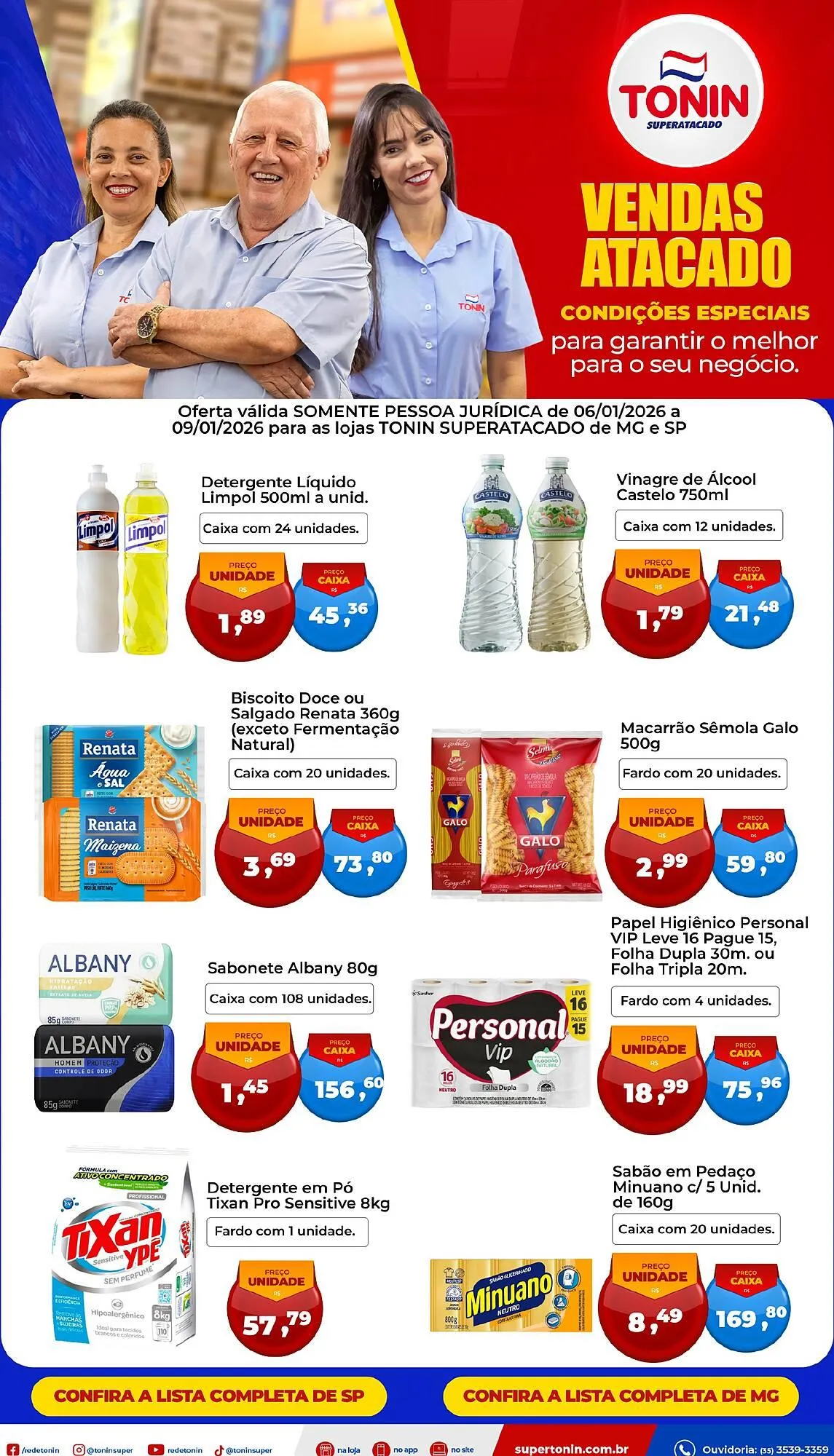 Encarte de Catálogo Tonin Superatacado 7 de janeiro até 9 de janeiro 2026 - Pagina 1