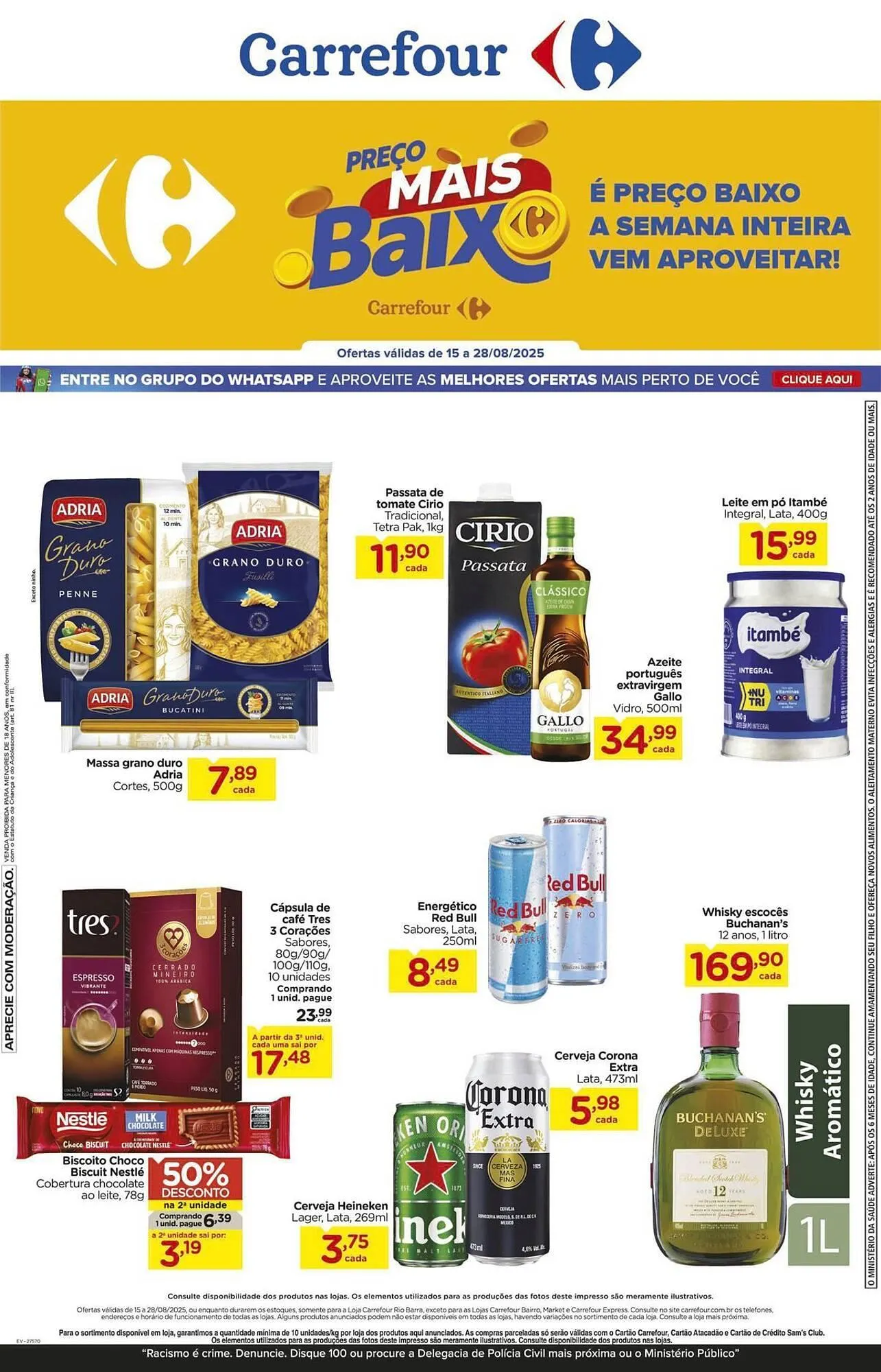 Encarte de Catálogo Carrefour 15 de agosto até 28 de agosto 2025 - Pagina 1