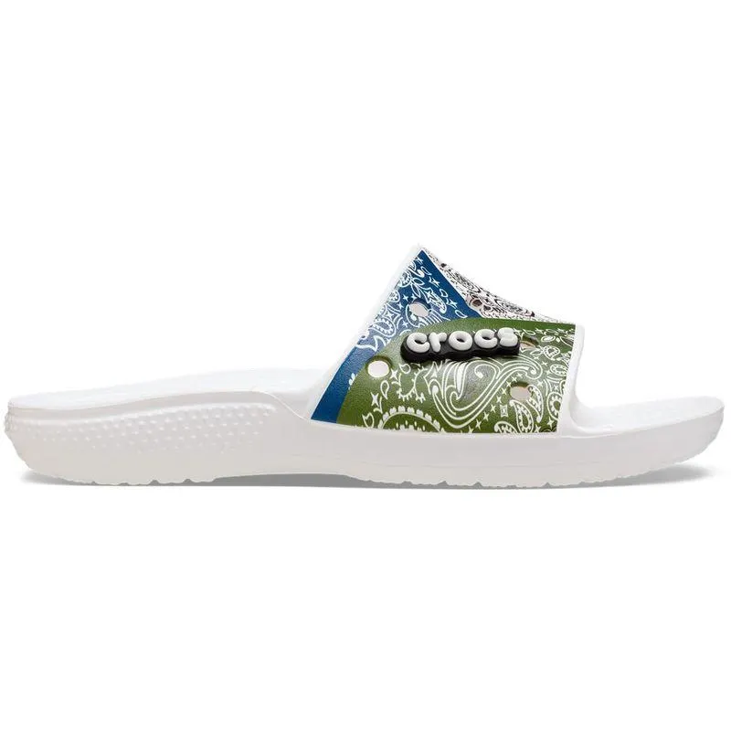 Chinelo Crocs Classic Bandana Slide MULTI
