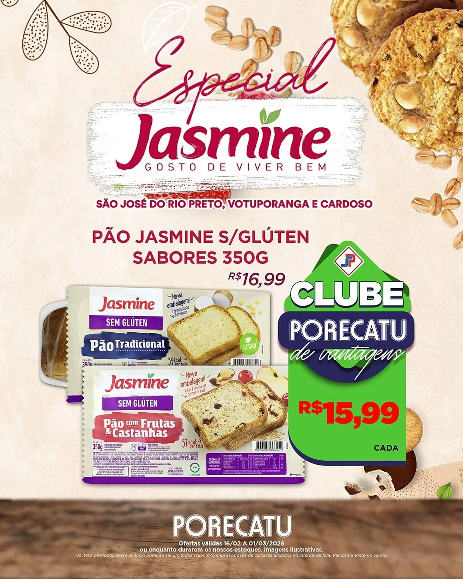 Encarte de Catálogo Supermercado Porecatu 16 de fevereiro até 1 de março 2026 - Pagina 1
