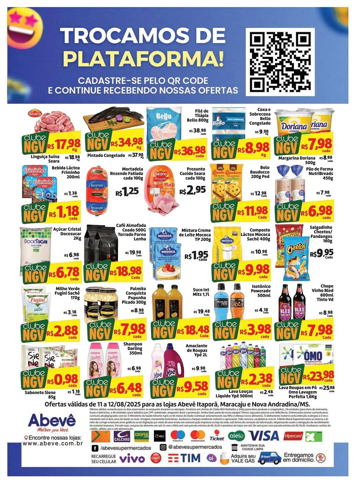 Encarte de Catálogo Abevê Supermercados 11 de agosto até 12 de agosto 2025 - Pagina 2