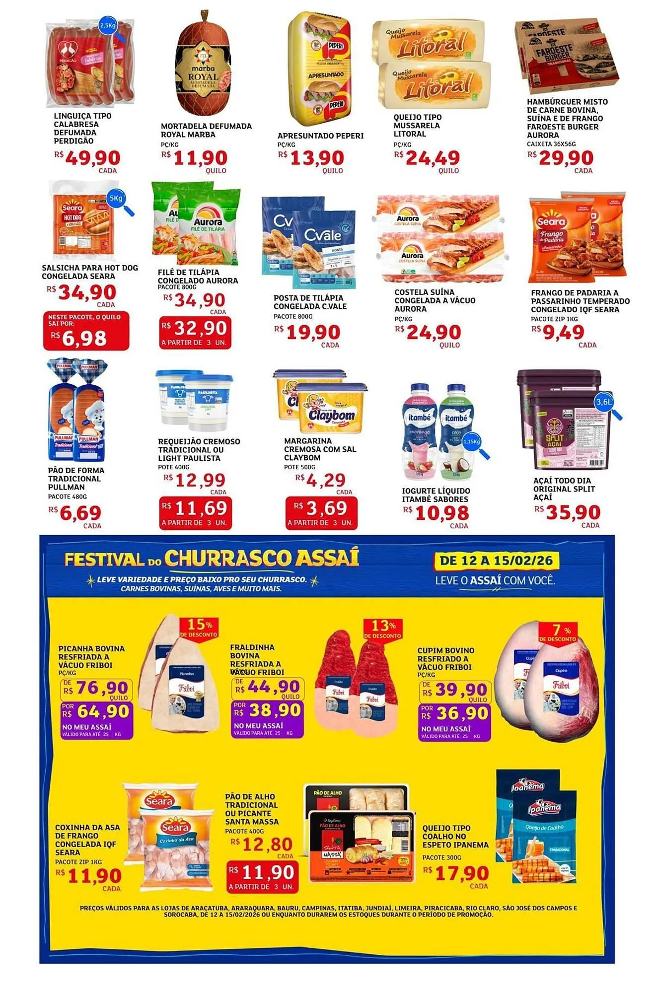 Encarte de Encarte Assaí Atacadista 13 de fevereiro até 15 de fevereiro 2026 - Pagina 1