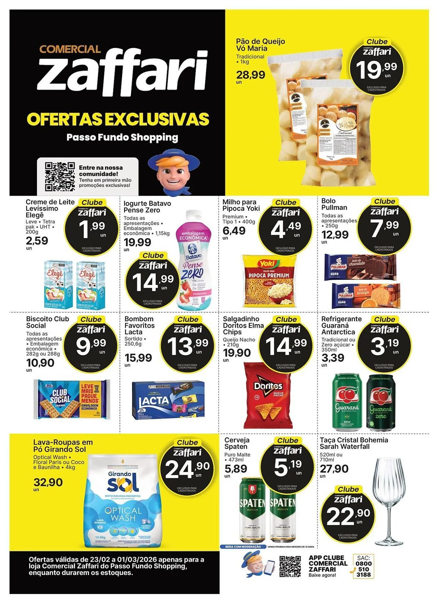 Encarte de Encarte Comercial Zaffari 27 de fevereiro até 1 de março 2026 - Pagina 1