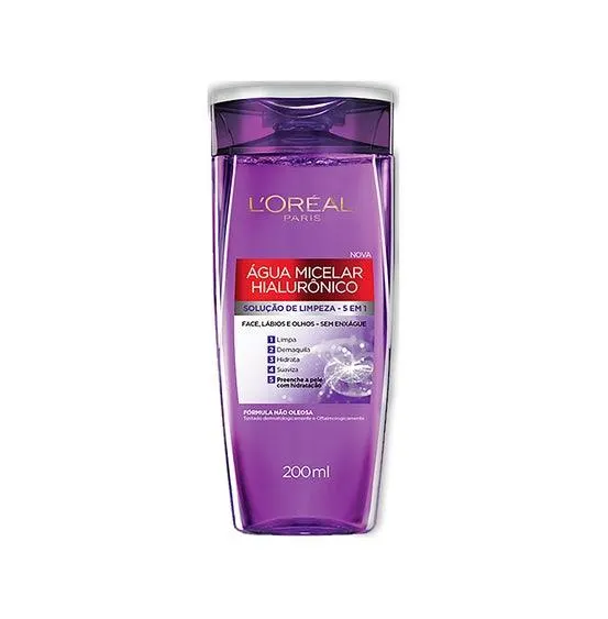 Água Micelar L'Oréal Paris Hialurônico 200ml