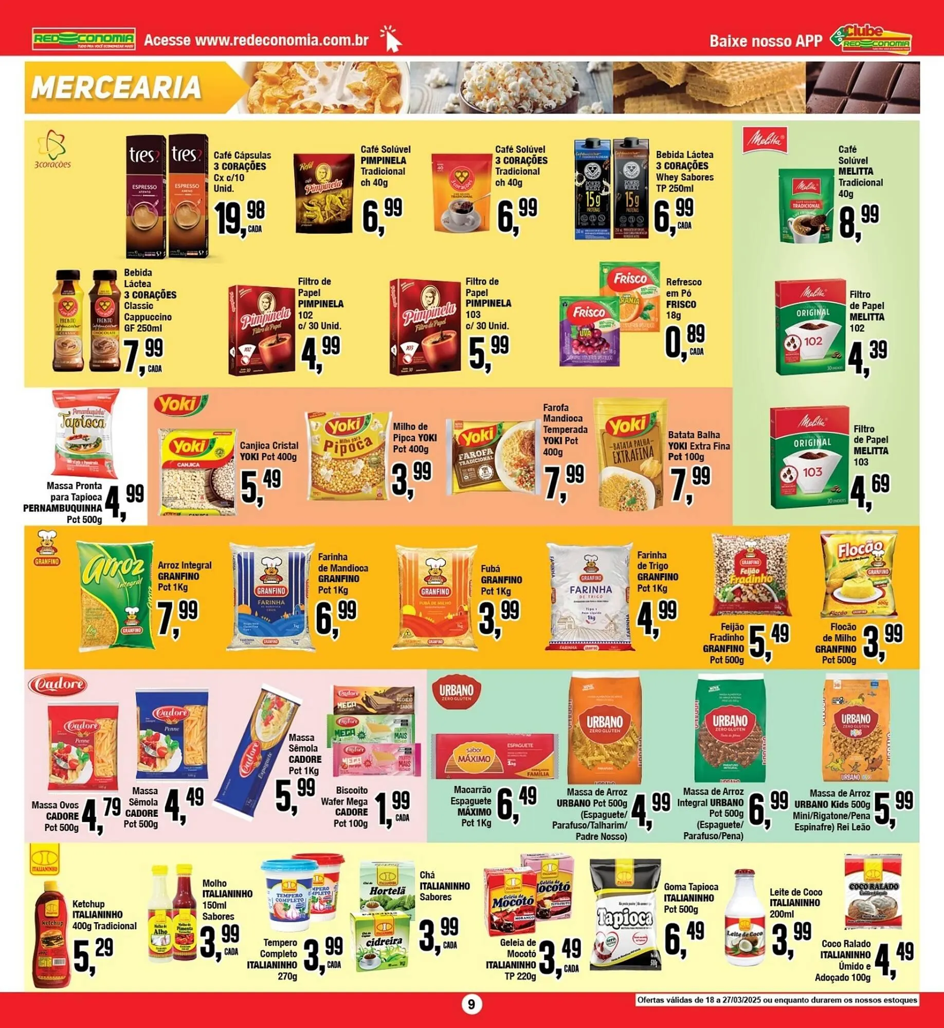 Encarte de Catálogo Rede Economia 18 de março até 27 de março 2025 - Pagina 9