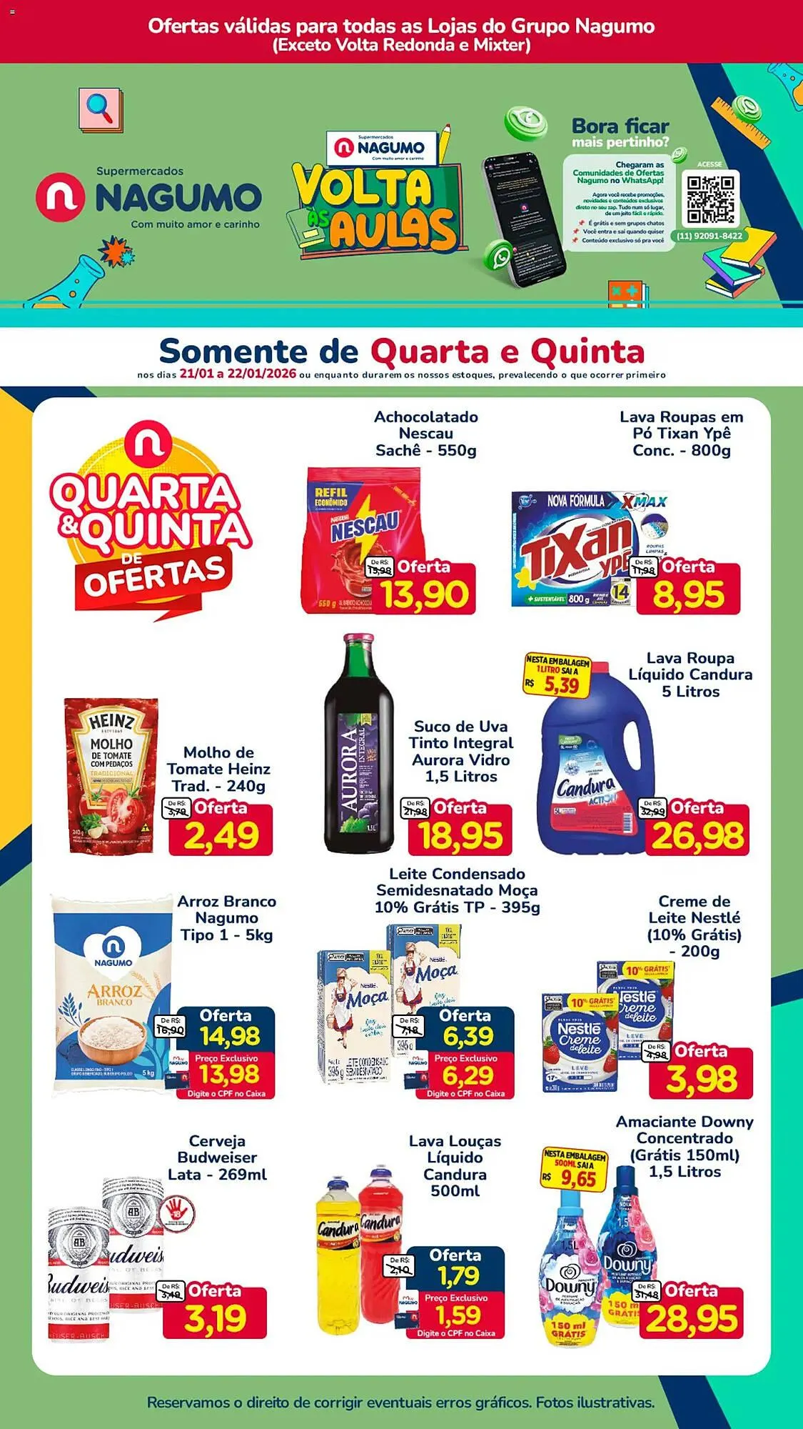 Encarte de Folheto Nagumo 21 de janeiro até 22 de janeiro 2026 - Pagina 1