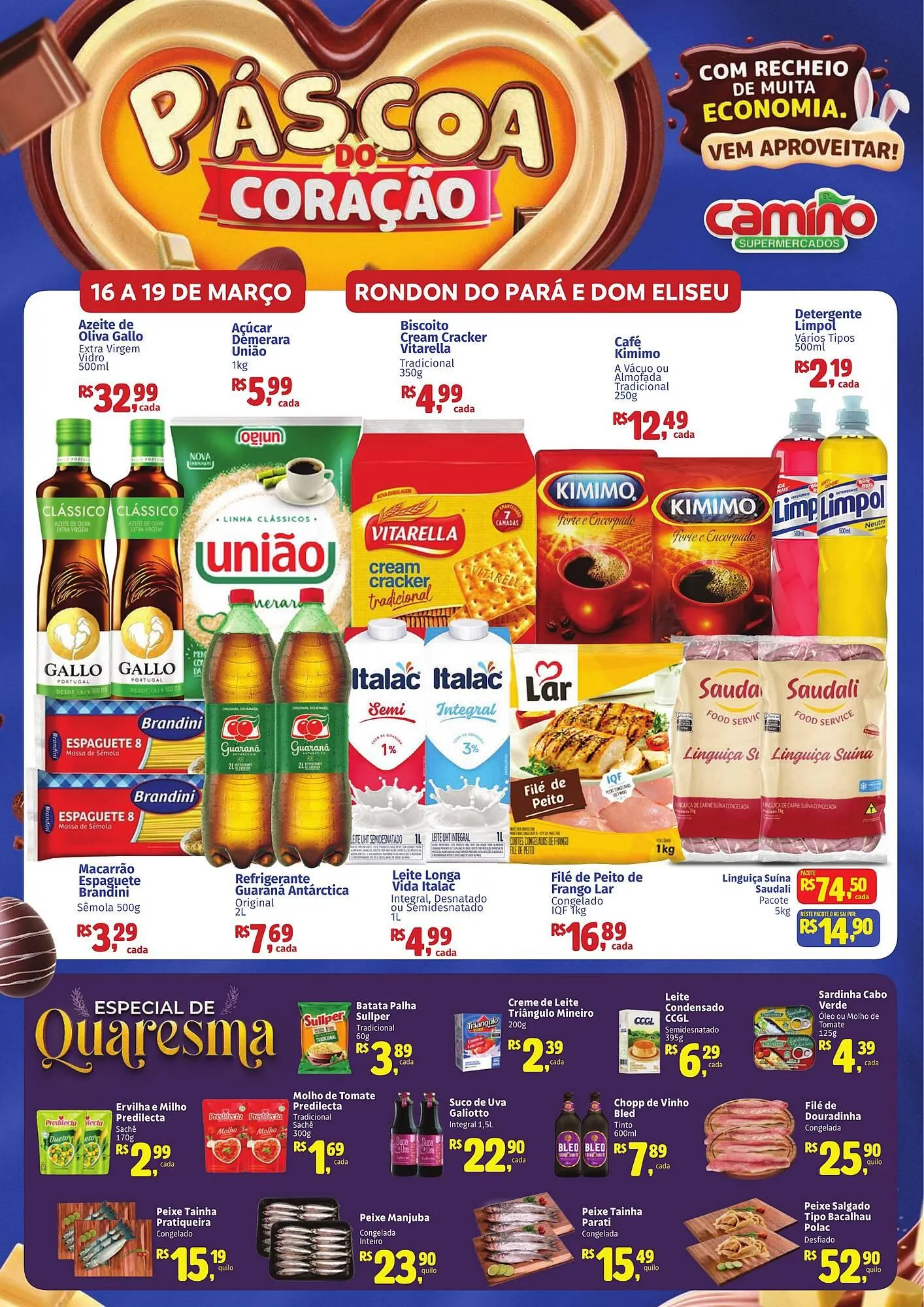 Encarte de Catálogo Camiño supermercados 16 de março até 19 de março 2026 - Pagina 1