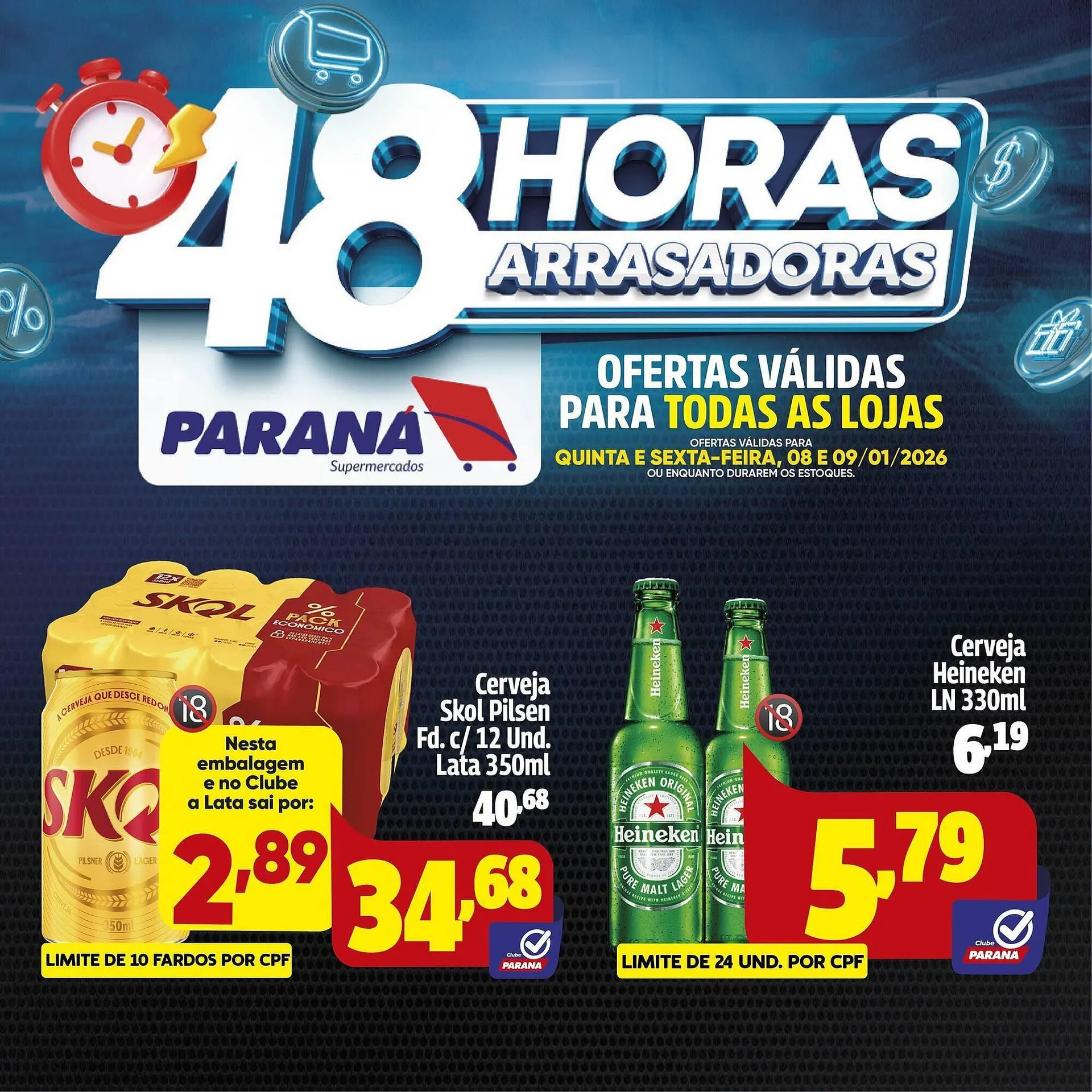 Encarte de Folheto Supermercado Paraná 8 de janeiro até 9 de janeiro 2026 - Pagina 1