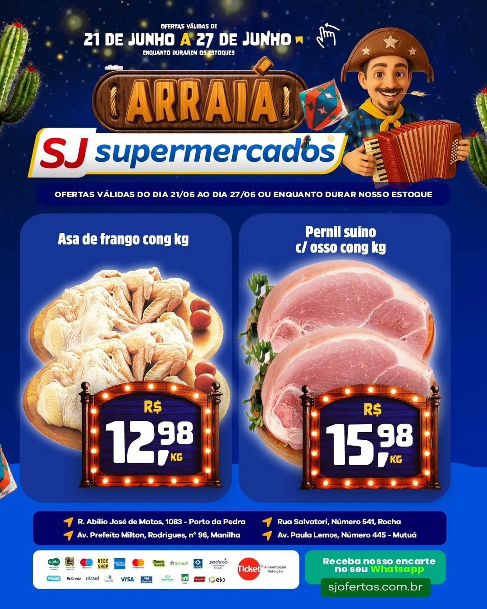 Encarte de Catálogo Sj Supermercados 21 de junho até 27 de junho 2025 - Pagina 2