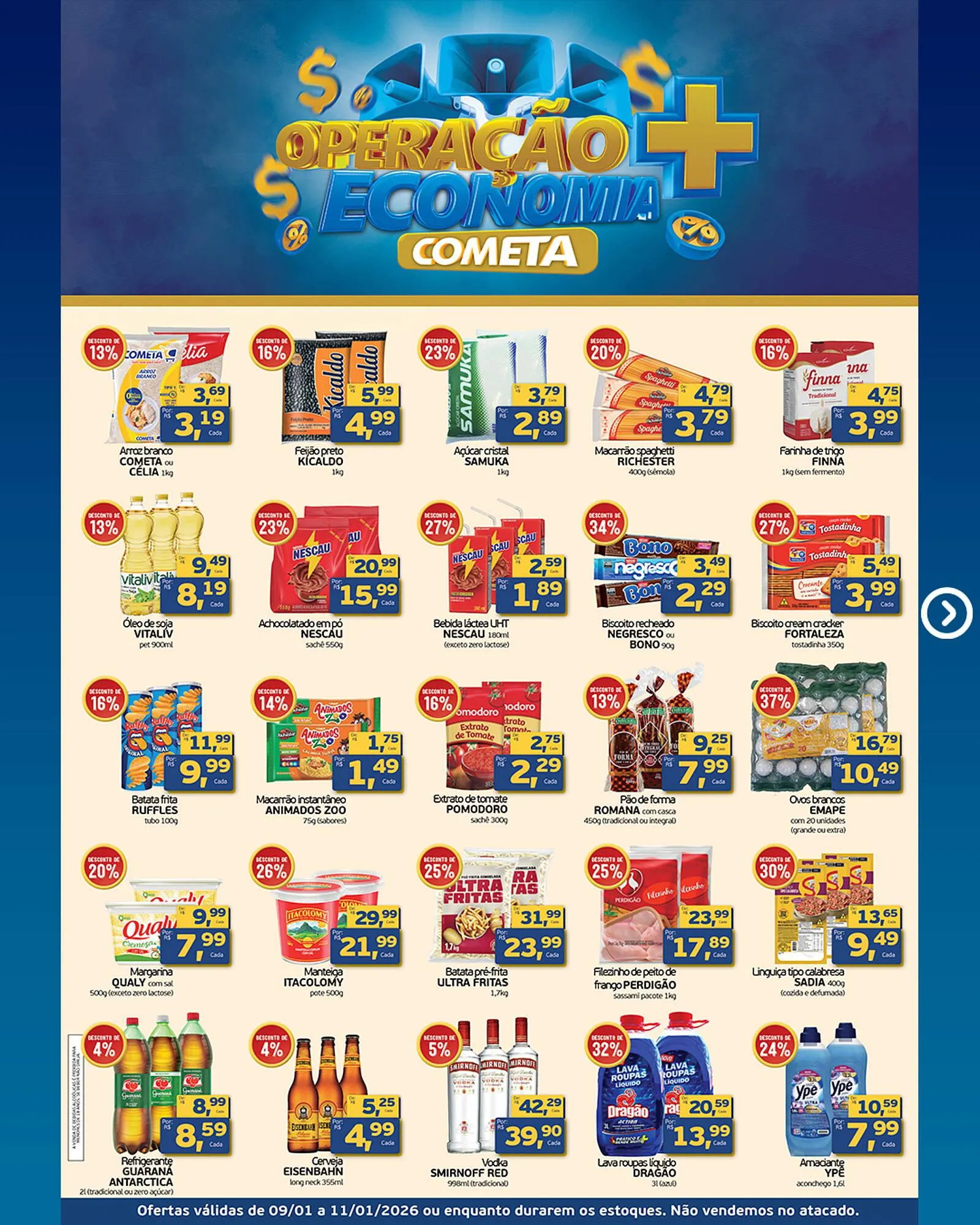 Encarte de Encarte Cometa Supermercados 9 de janeiro até 11 de janeiro 2026 - Pagina 2
