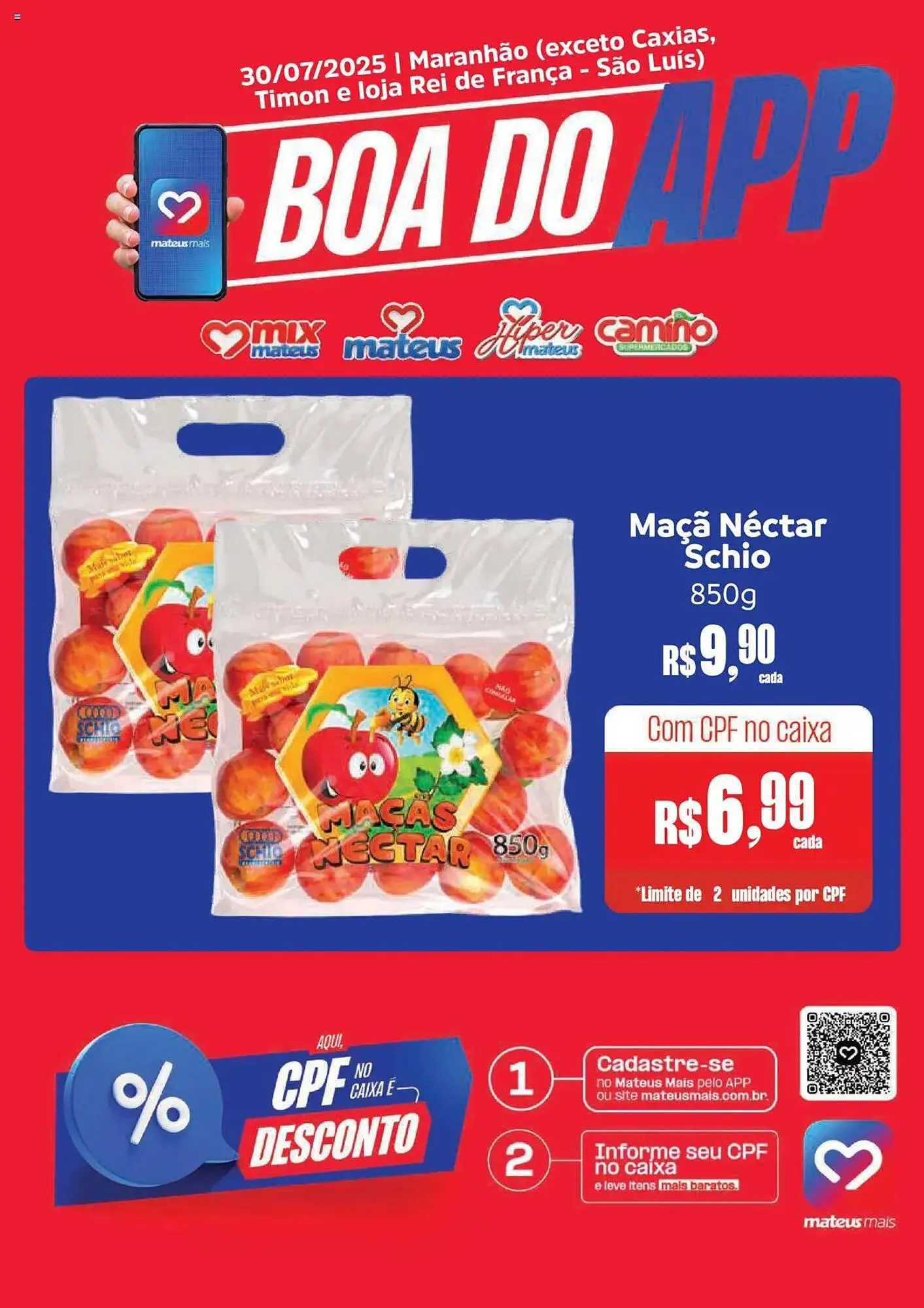 Encarte de Catálogo Supermercados Mateus 30 de julho até 30 de julho 2025 - Pagina 1