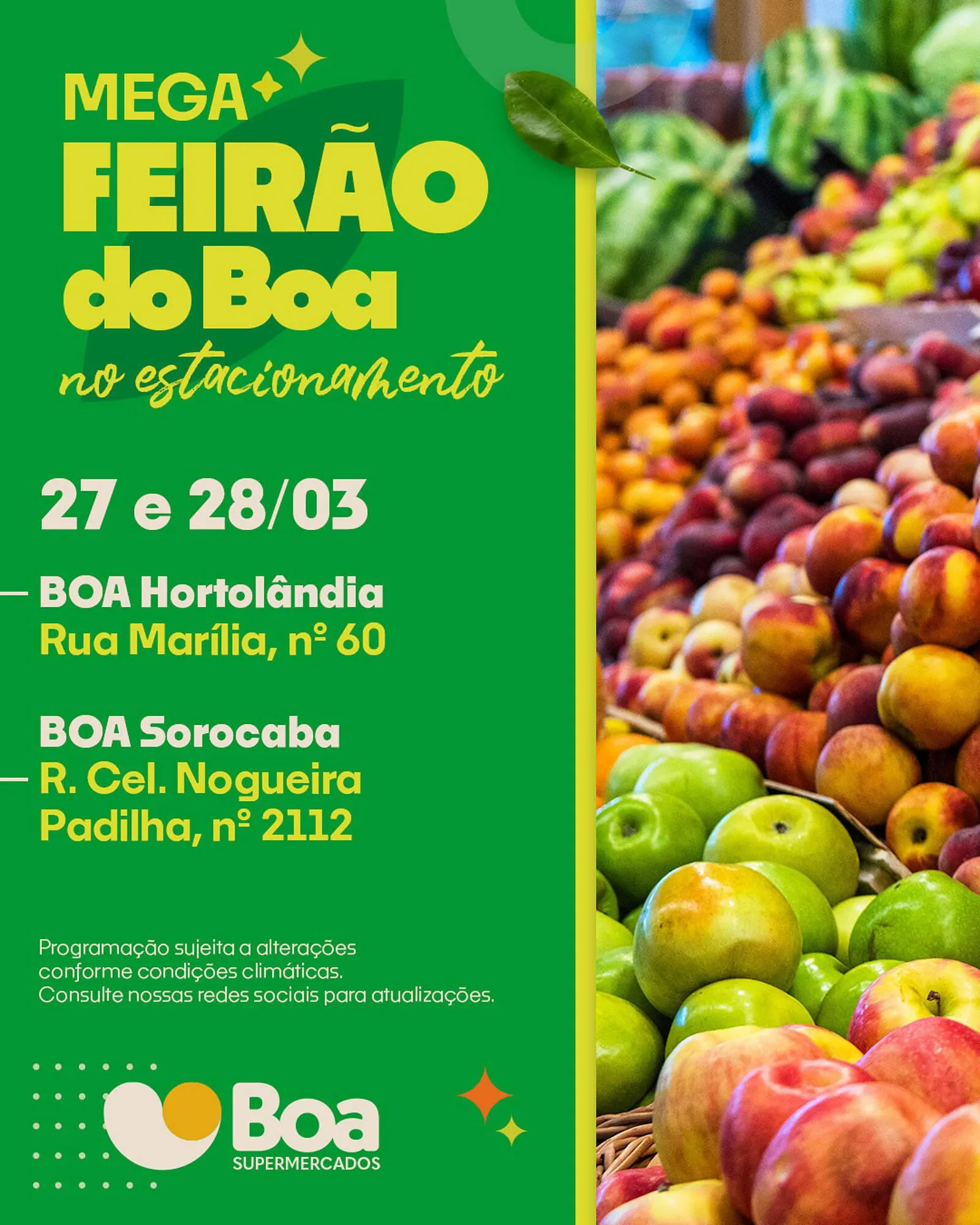 Encarte de Tabloide Boa Supermercados 27 de março até 28 de março 2026 - Pagina 1