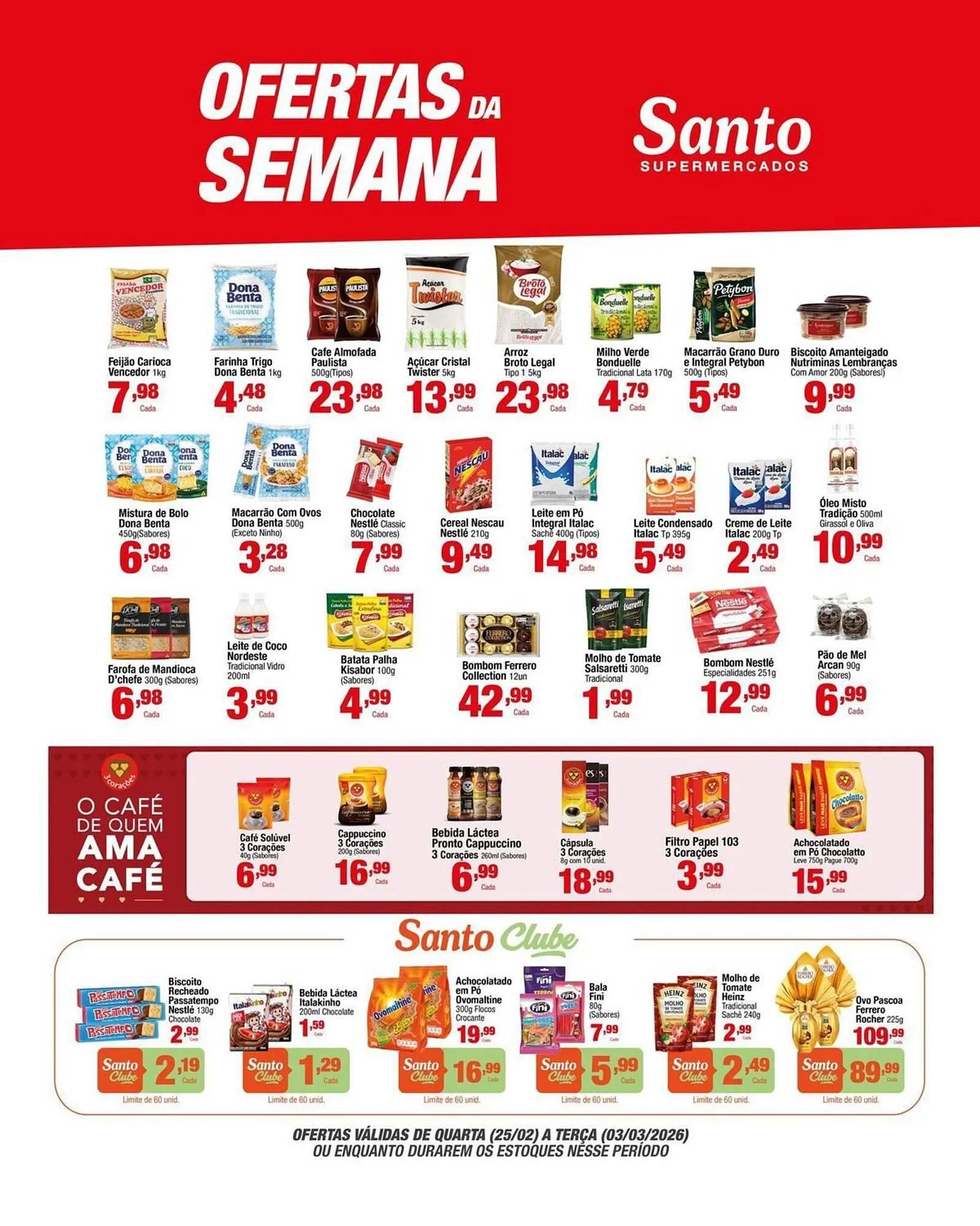 Encarte de Catálogo Santo Supermercados 26 de fevereiro até 3 de março 2026 - Pagina 6