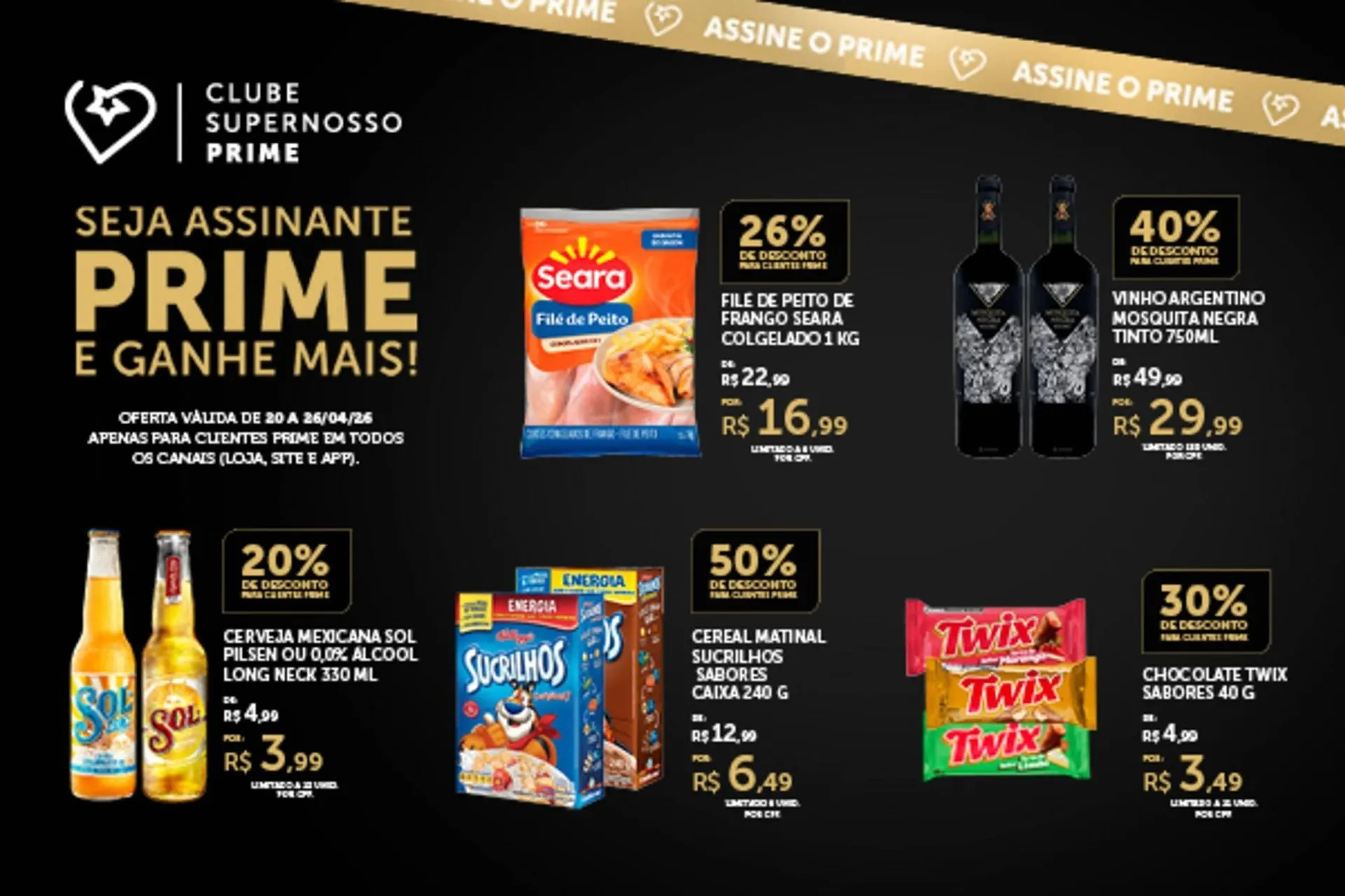 Encarte de Folheto Super Nosso 24 de abril até 26 de abril 2026 - Pagina 1