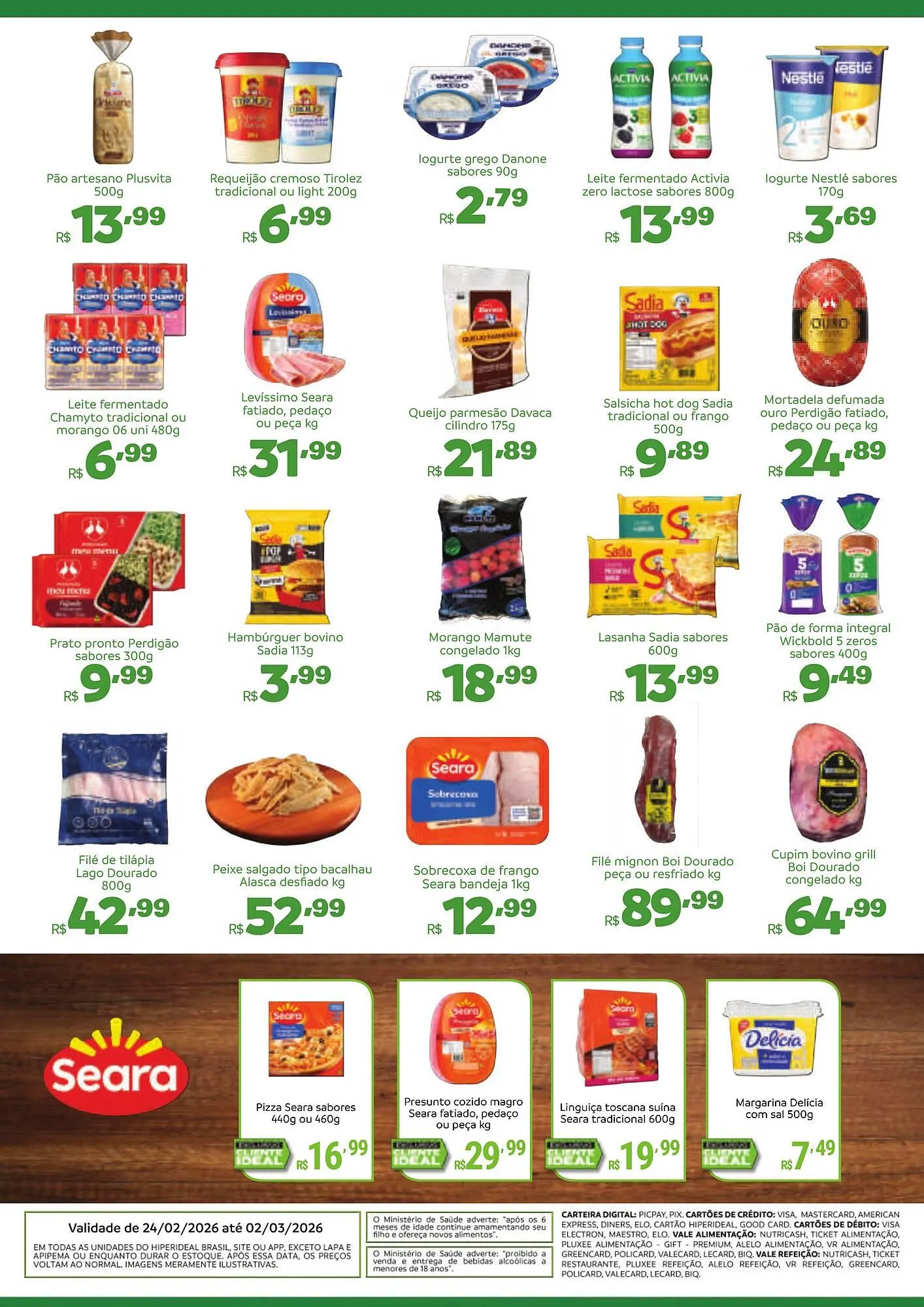 Encarte de Catálogo Hiperideal Supermercados 23 de fevereiro até 2 de março 2026 - Pagina 2