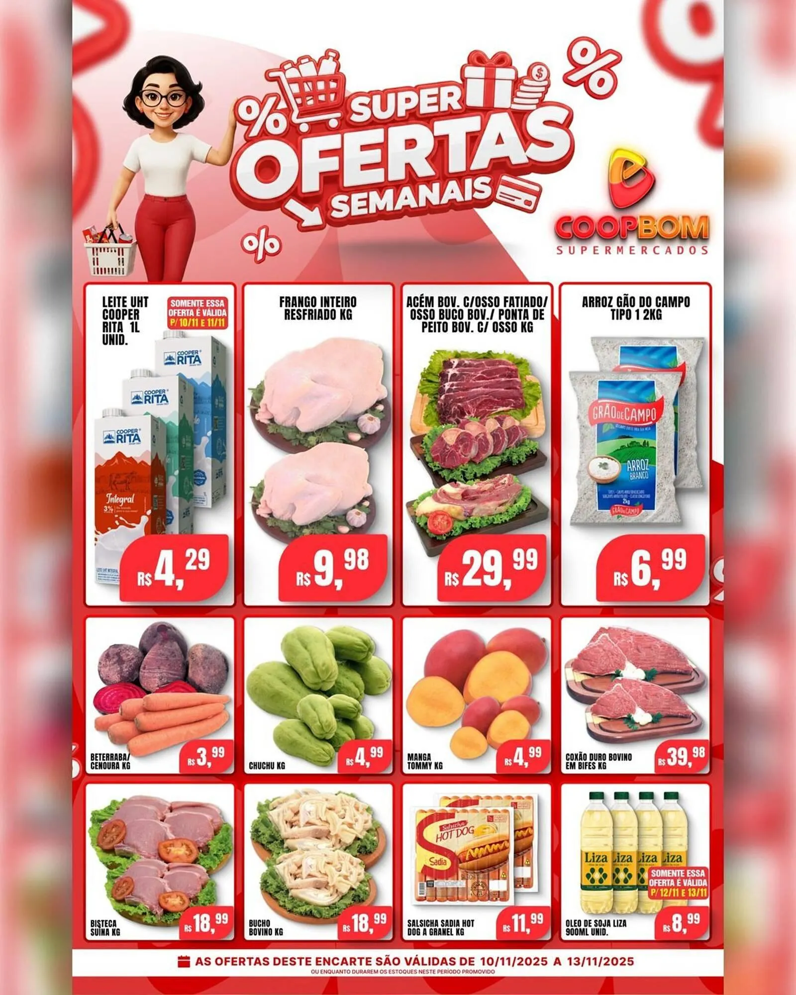 Encarte de Tabloide CoopBom 11 de novembro até 13 de novembro 2025 - Pagina 1