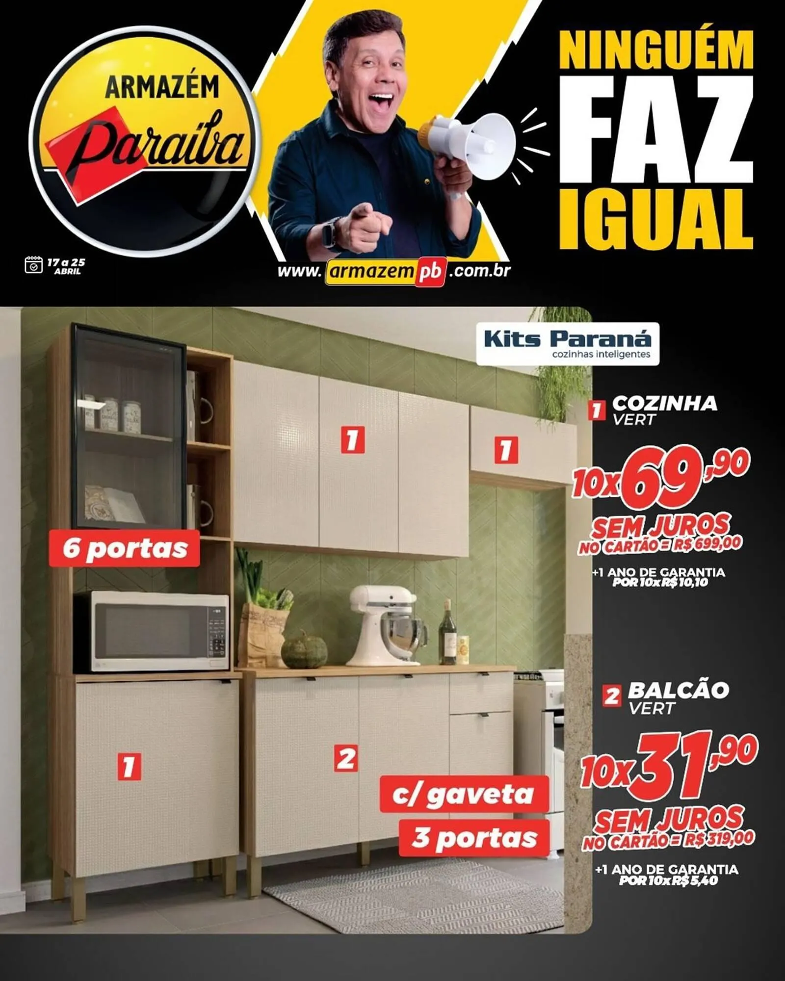 Encarte de Catálogo Armazém Paraíba 17 de abril até 25 de abril 2026 - Pagina 1