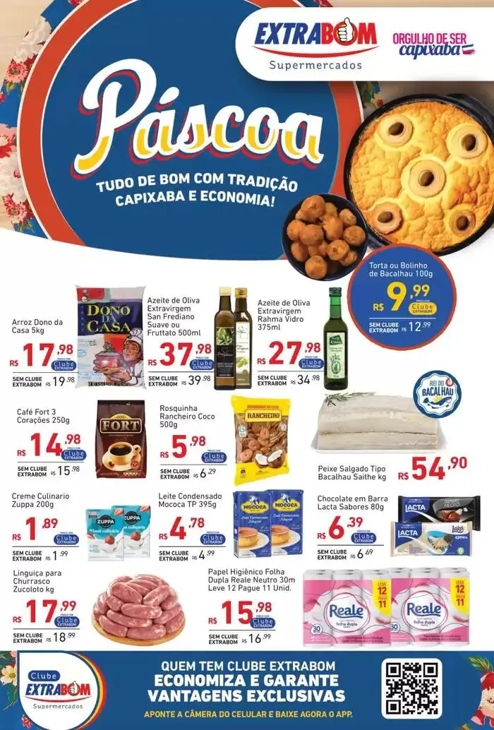 Encarte de Ofertas da semana Extrabom Supermercados 11 de abril até 24 de abril 2025 - Pagina 1