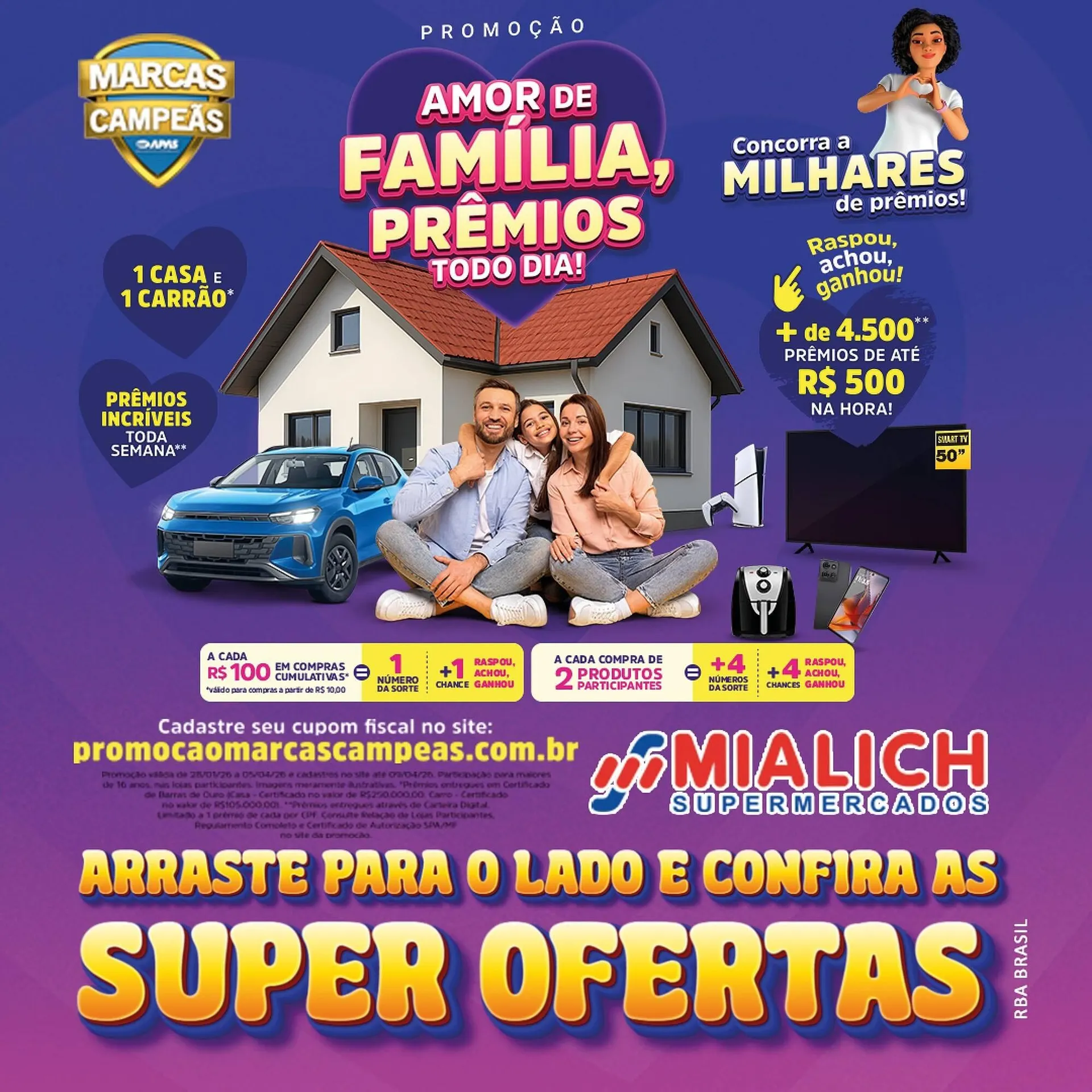 Encarte de Catálogo Mialich Supermercados 18 de fevereiro até 22 de fevereiro 2026 - Pagina 1