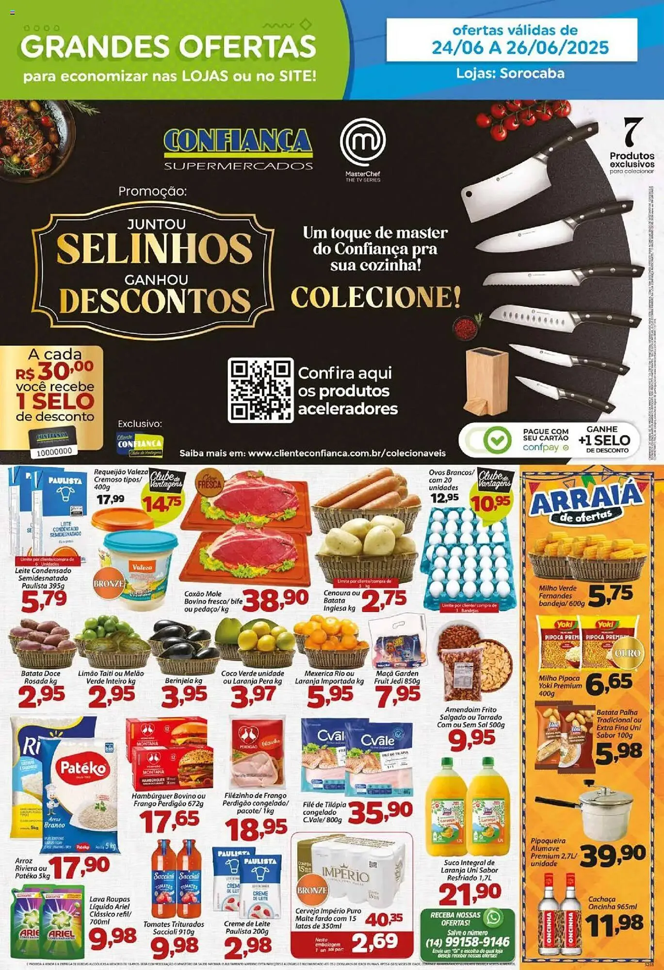 Encarte de Catálogo Confiança Supermercados 24 de junho até 26 de junho 2025 - Pagina 1