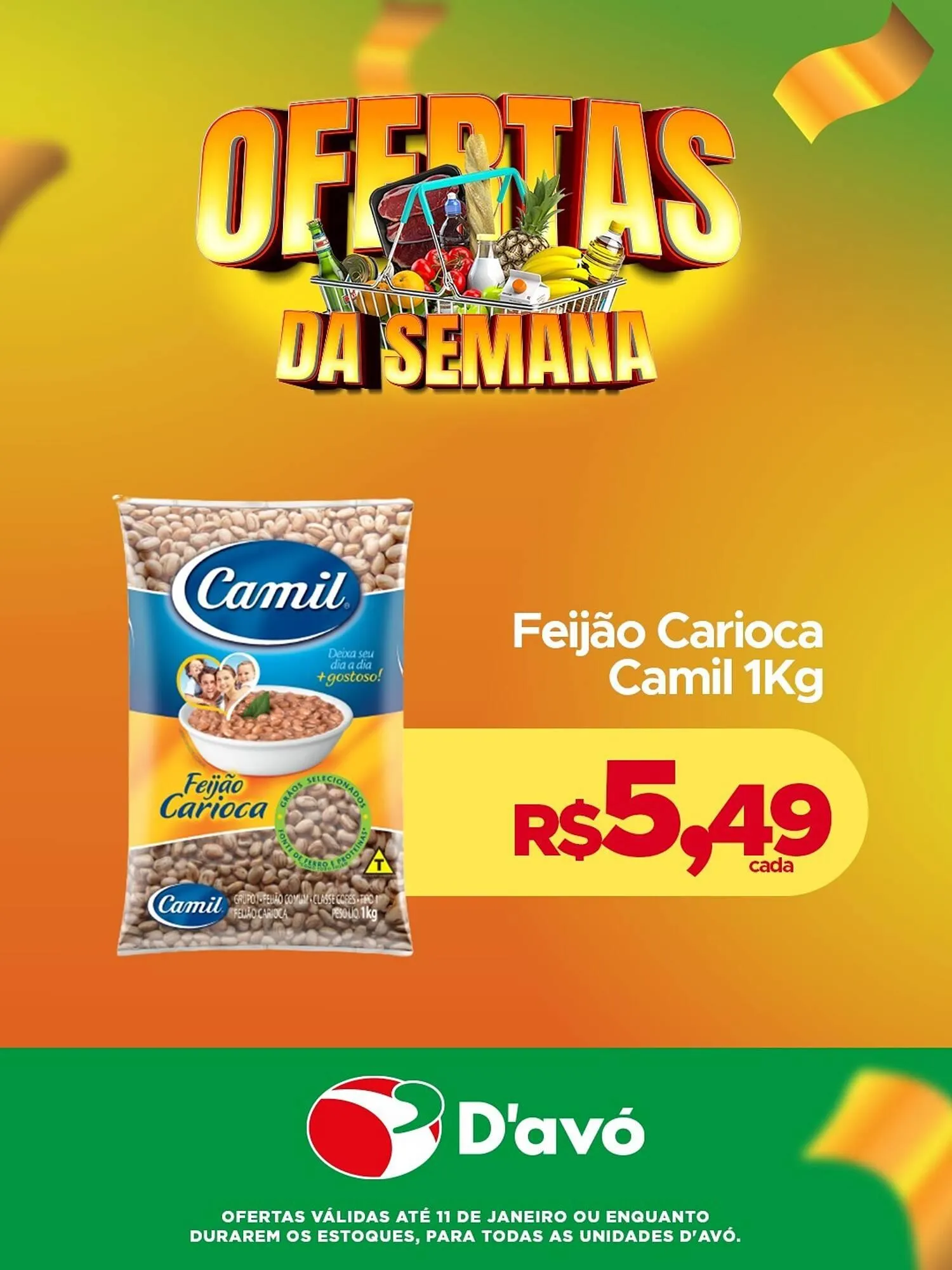 Encarte de Catálogo D'avó Supermercado 5 de janeiro até 11 de janeiro 2026 - Pagina 1