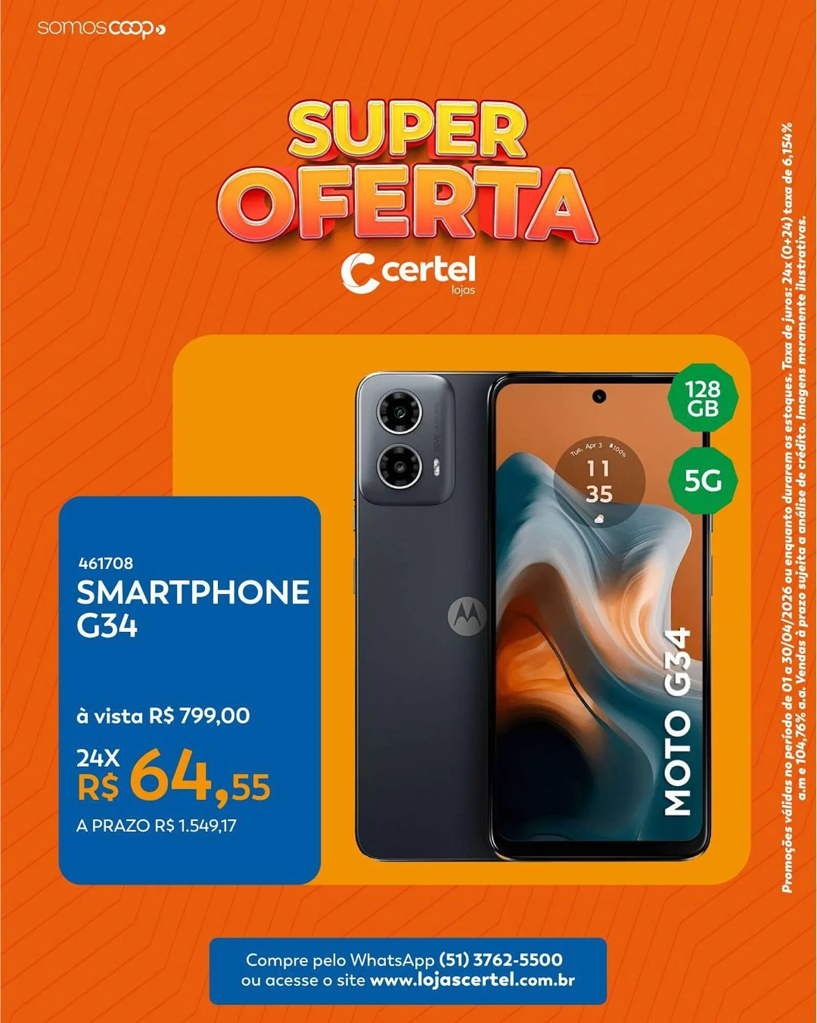 Encarte de Folheto Lojas Certel 9 de abril até 30 de abril 2026 - Pagina 3