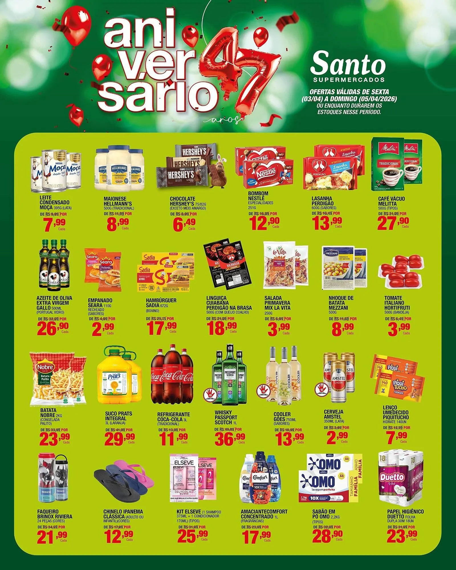 Encarte de Catálogo Santo Supermercados 1 de abril até 3 de abril 2026 - Pagina 2