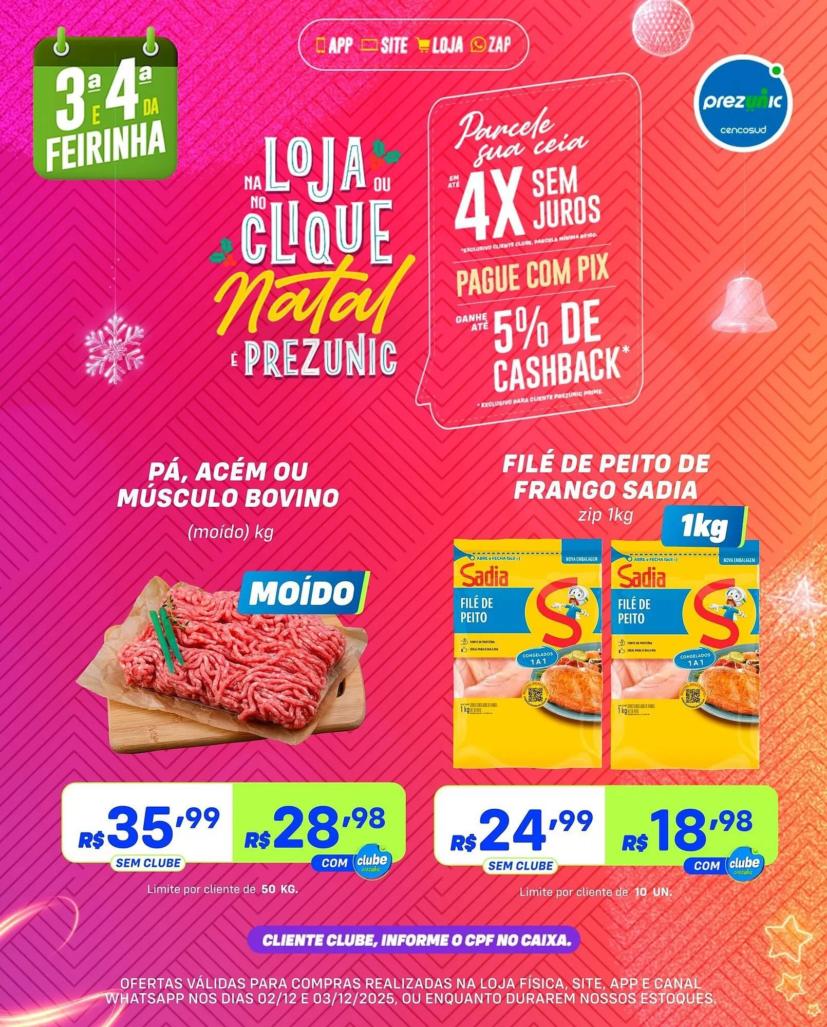 Encarte de Encarte Prezunic 1 de dezembro até 3 de dezembro 2025 - Pagina 4