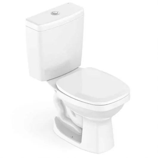 Kit Completo Vaso Sanitário Com Caixa Acoplada E Acessórios Like Branco Celite