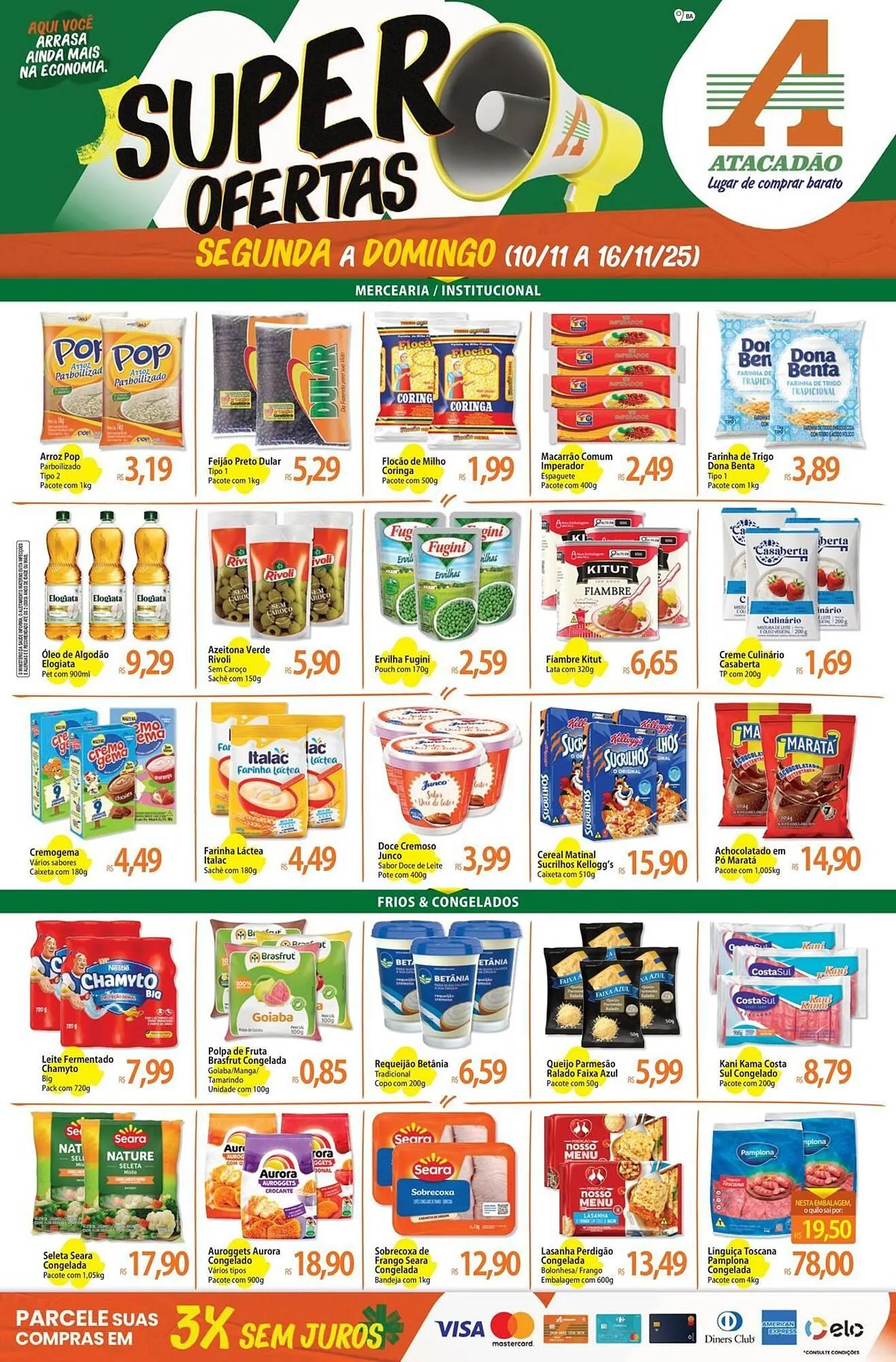 Encarte de Folheto Atacadão 10 de novembro até 16 de novembro 2025 - Pagina 1