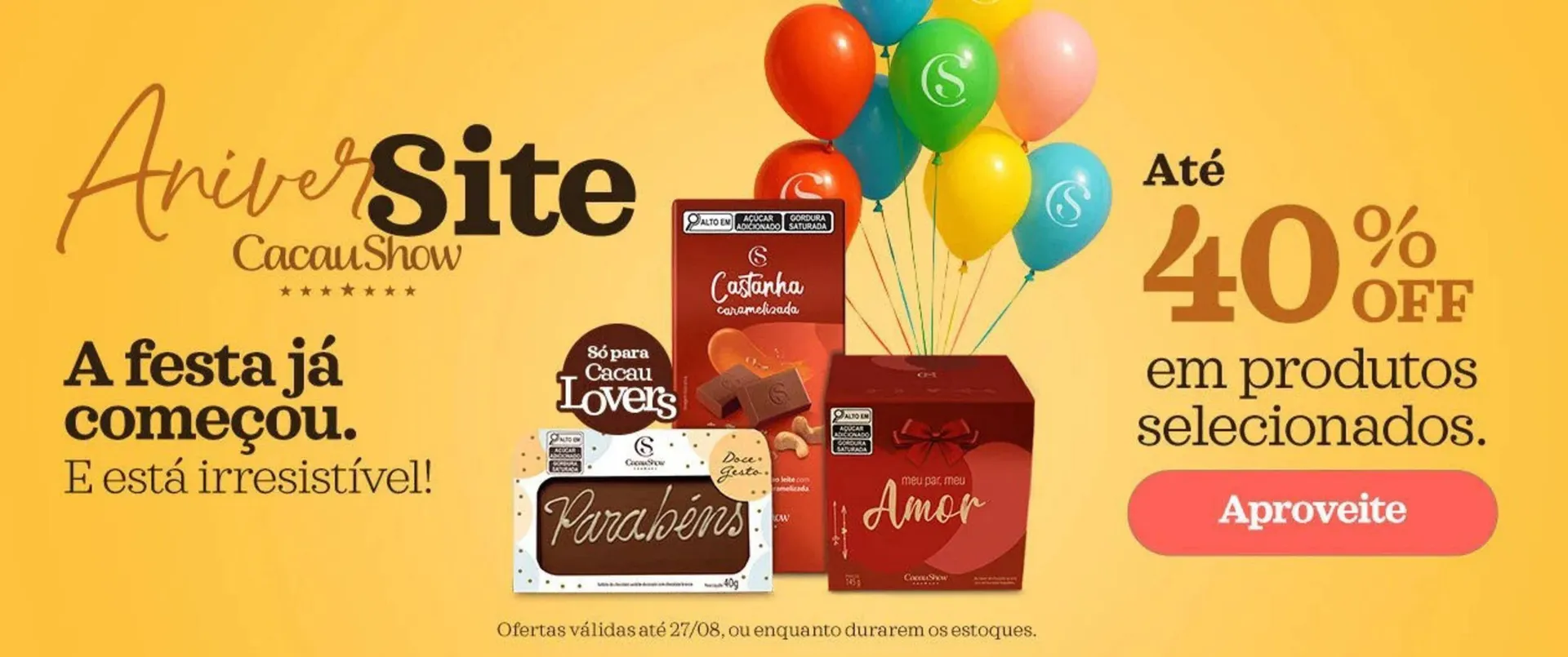 Encarte de Catálogo Cacau Show 19 de agosto até 27 de agosto 2025 - Pagina 1